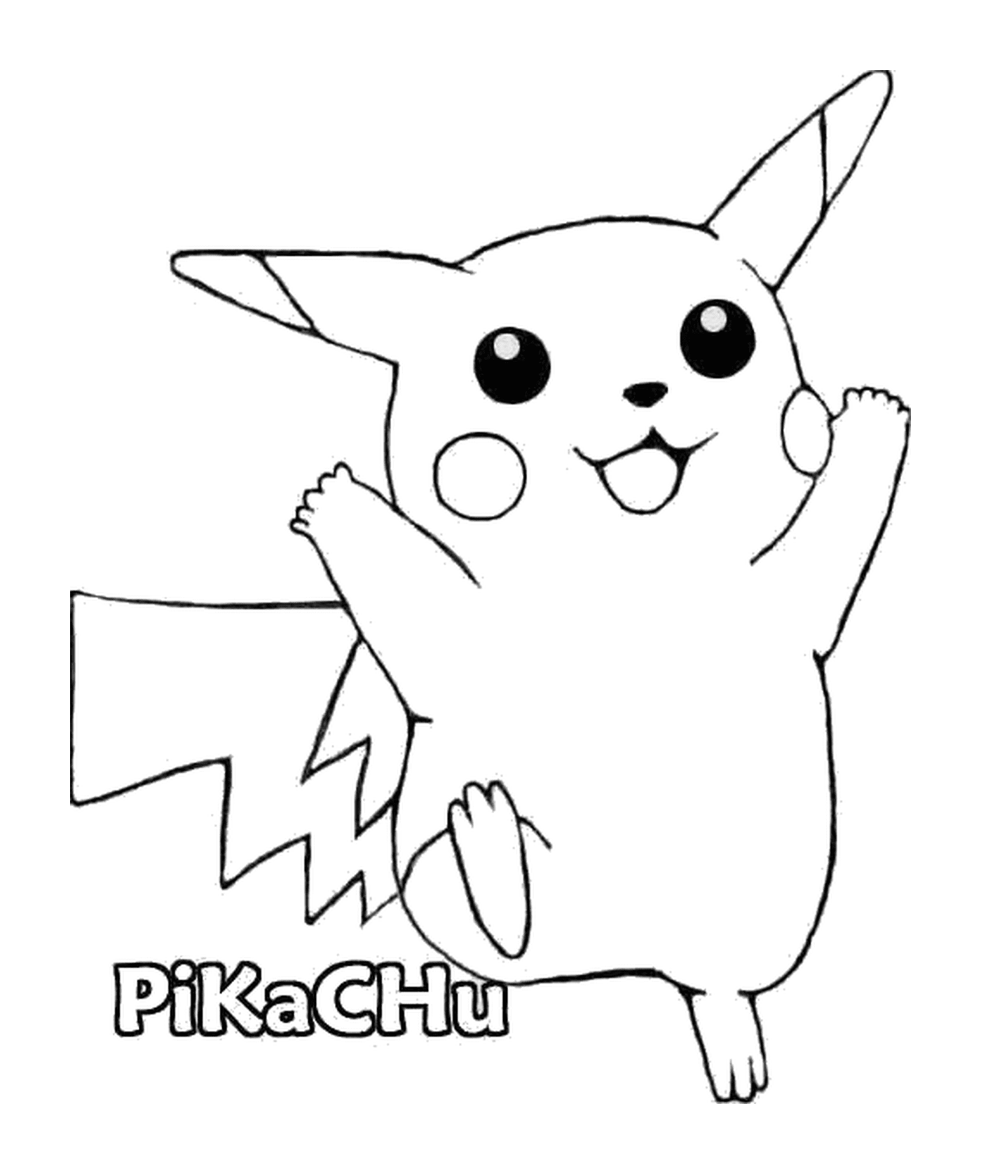 coloriage pokemon Pokemon Pikachu