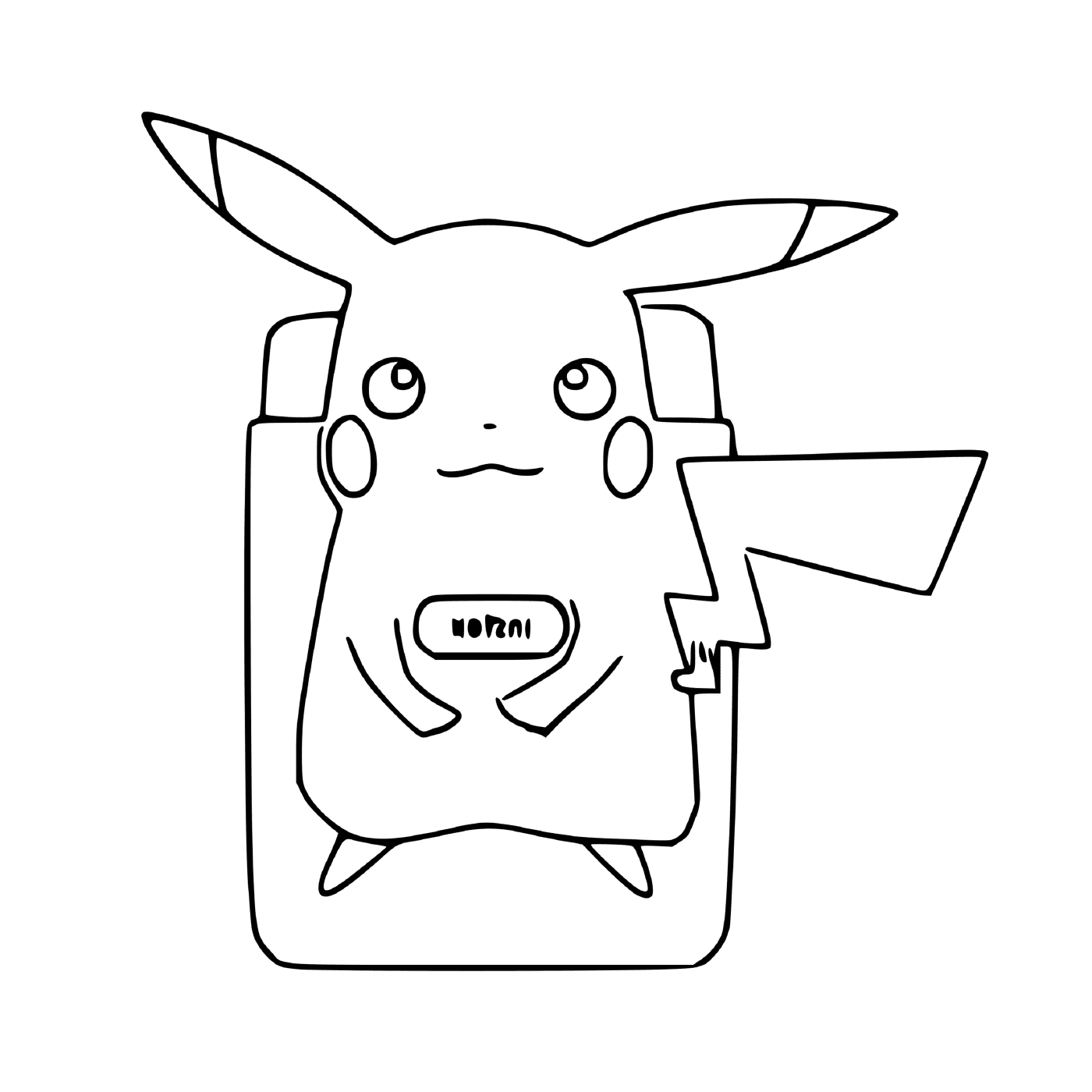 coloriage imprimante theme pikachu pokemon snap