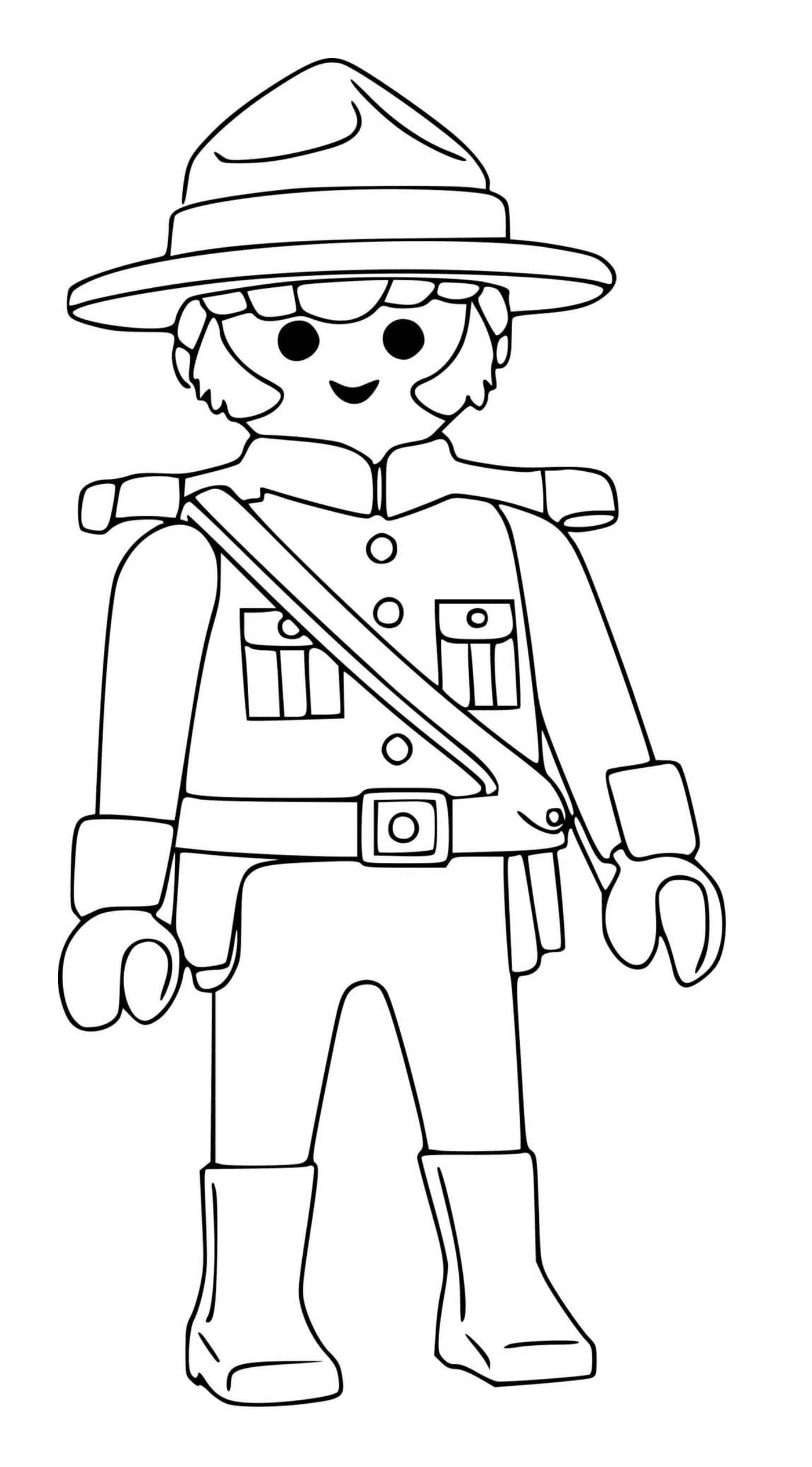 coloriage police canadienne playmobil