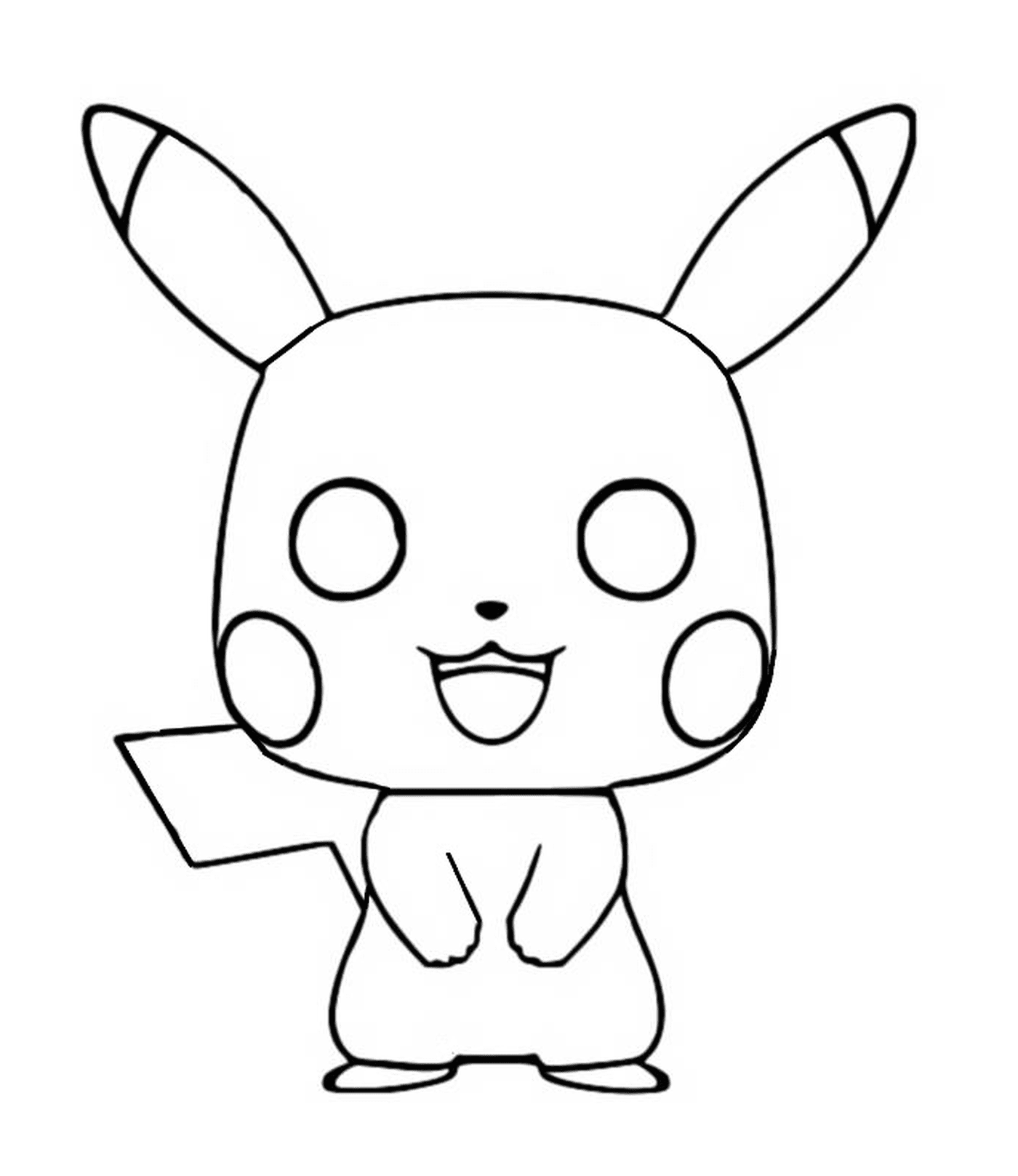 coloriage funko pop pokemon pikachu