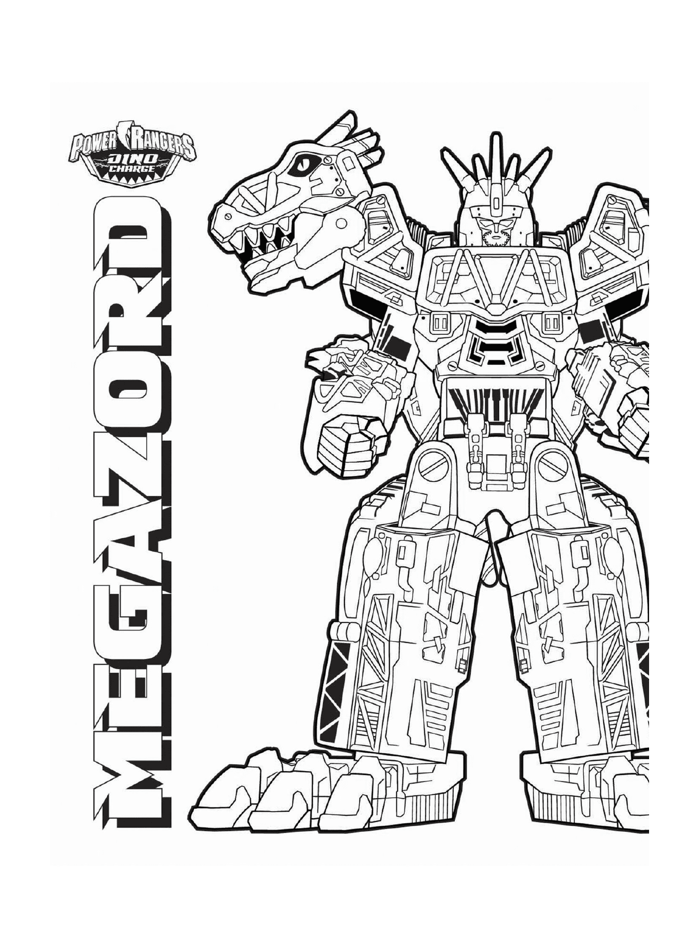 coloriage Megazord Dino Charge