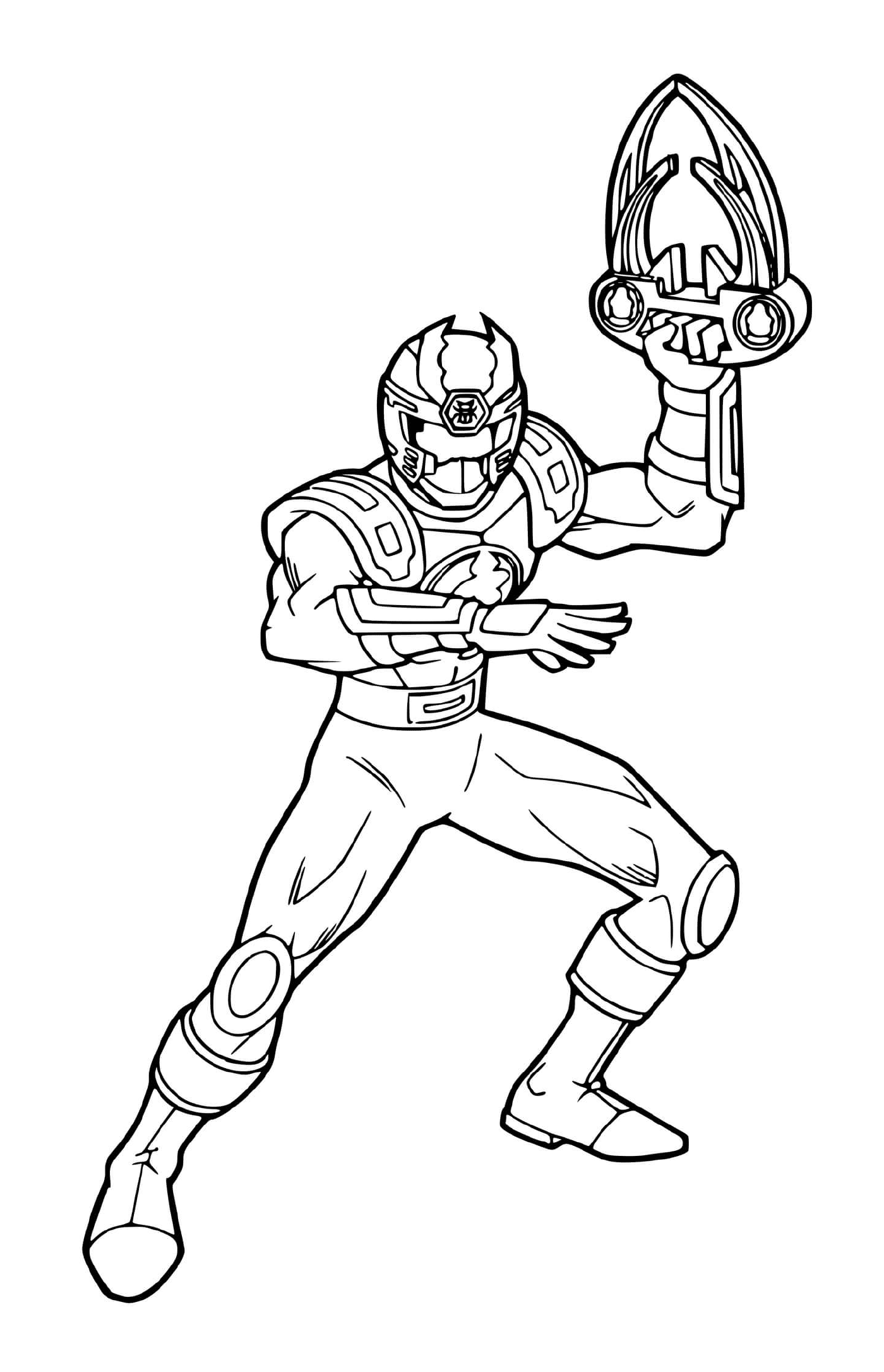 coloriage power rangers galaxy space