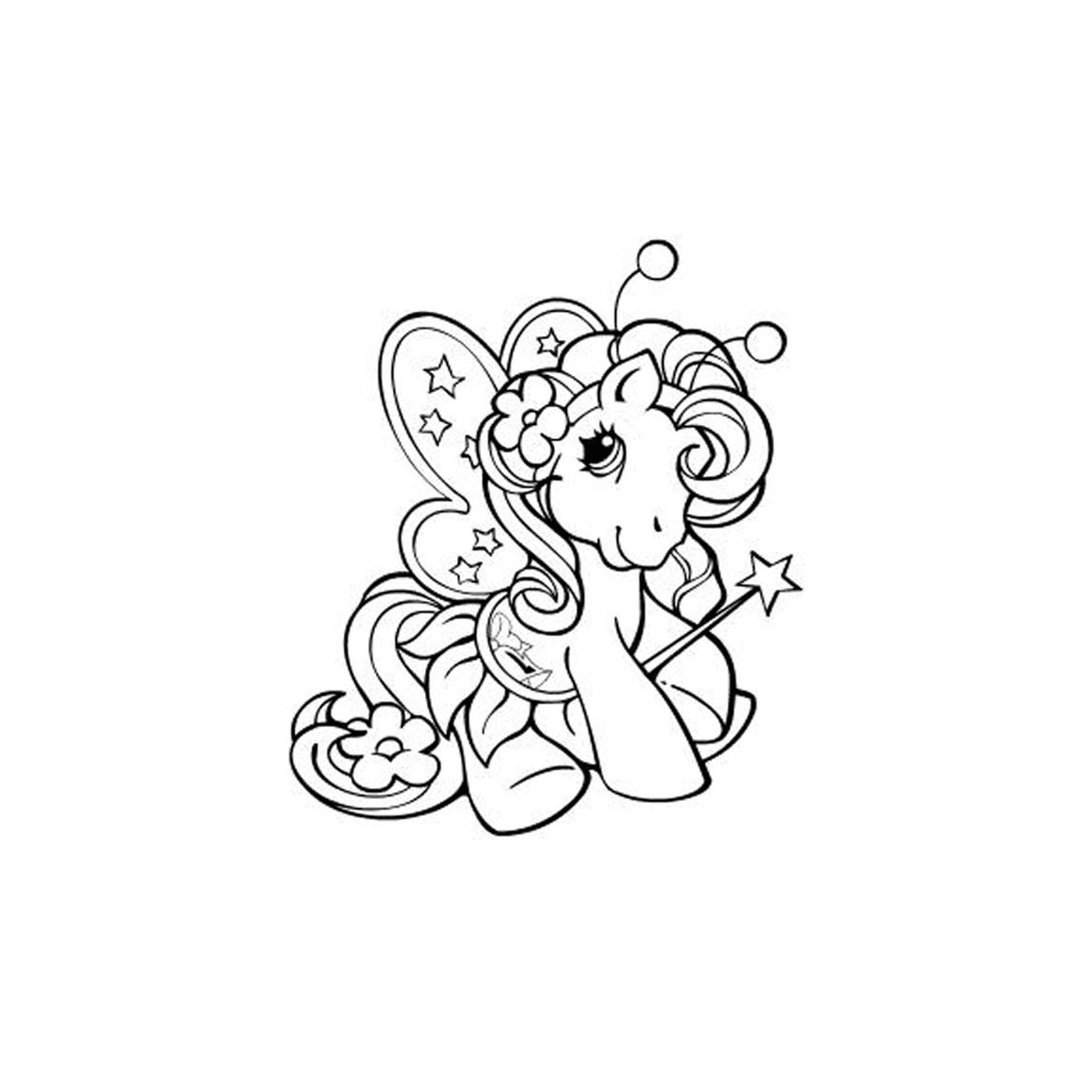 coloriage petit poney princesse