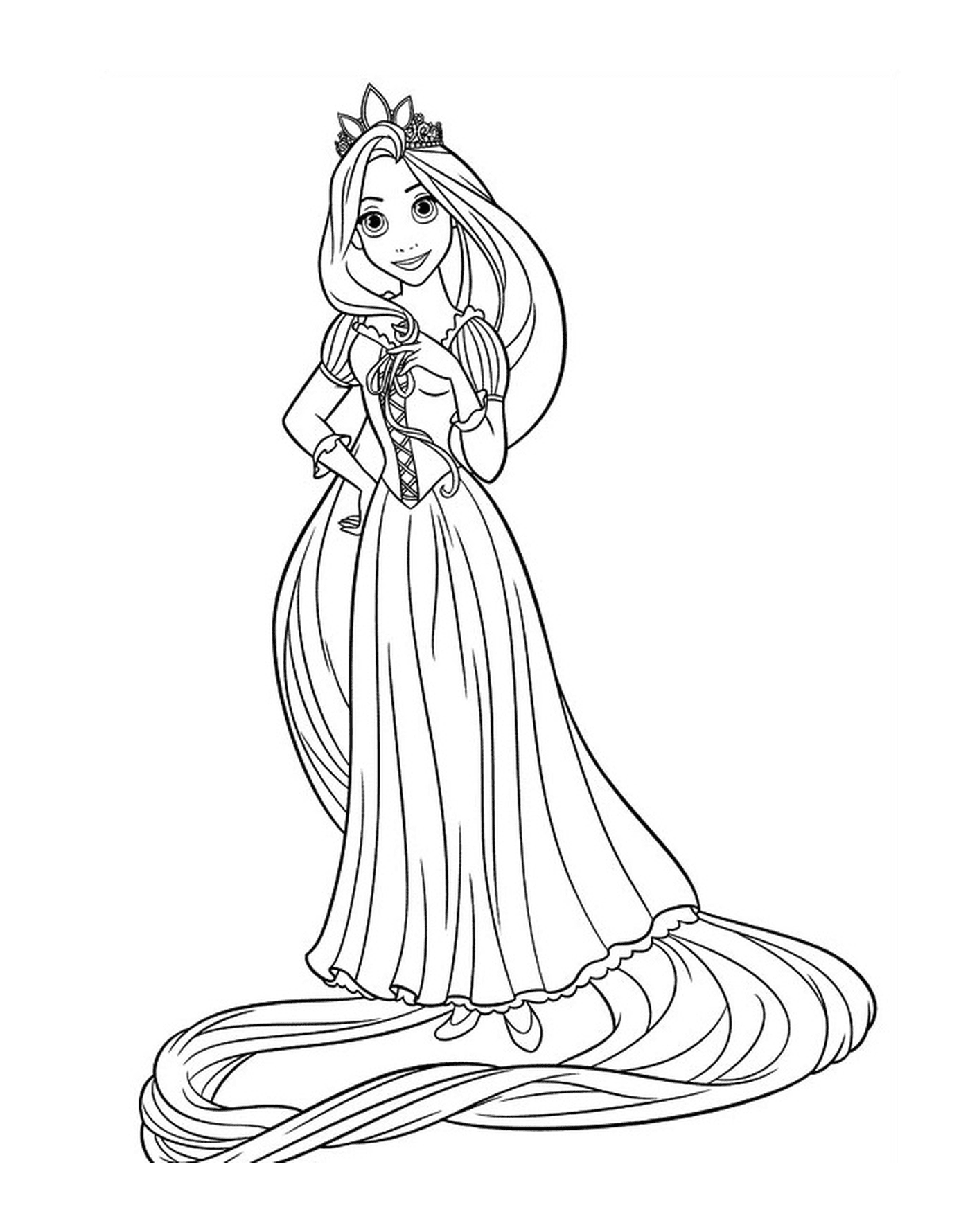 coloriage princesse raiponce 15166