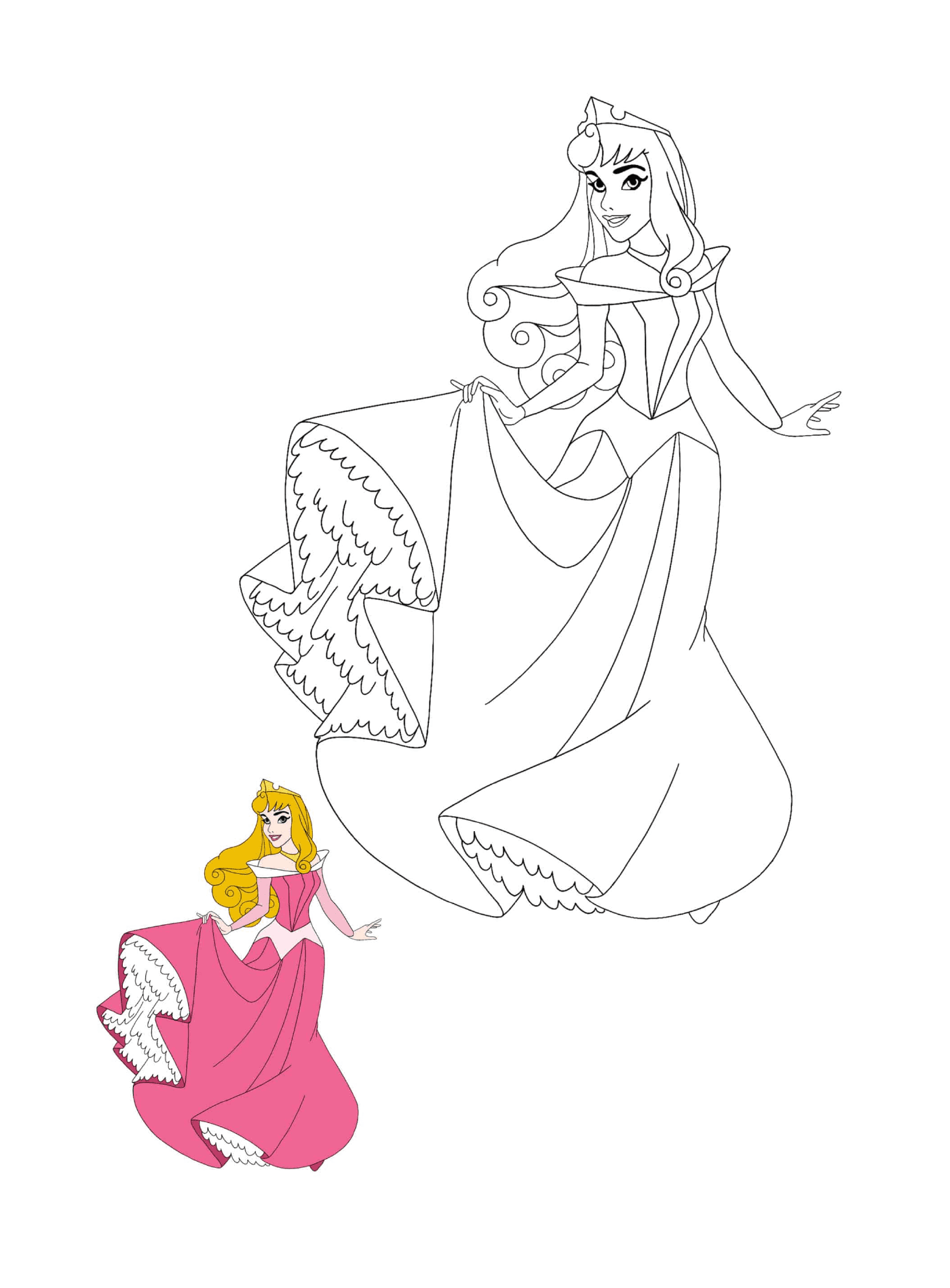 coloriage Disney Princesse Aurora