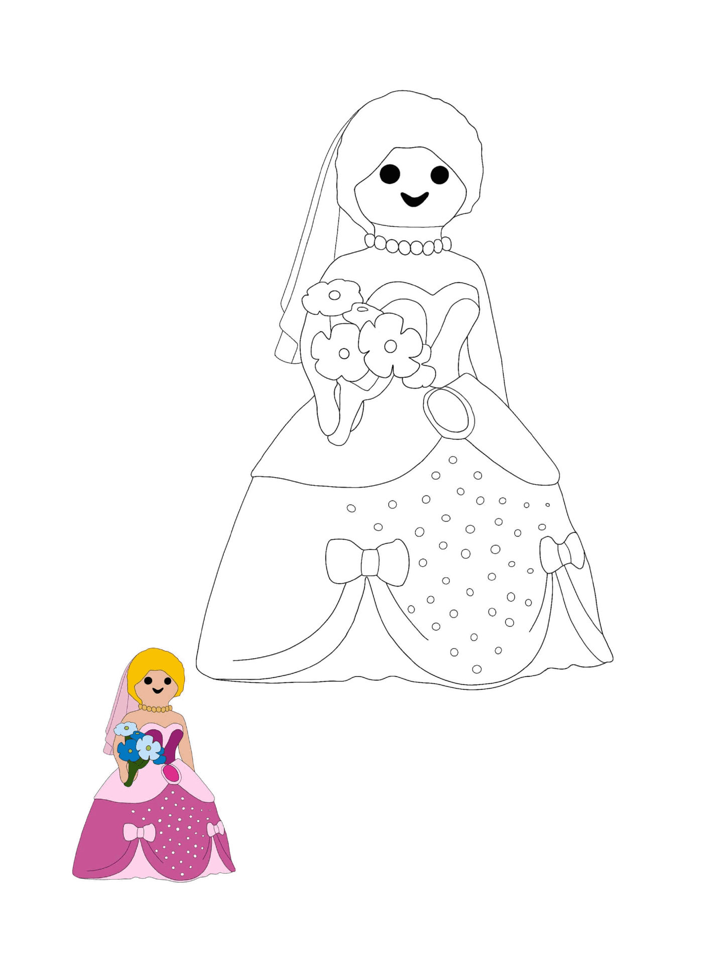 coloriage Playmobil Princesse