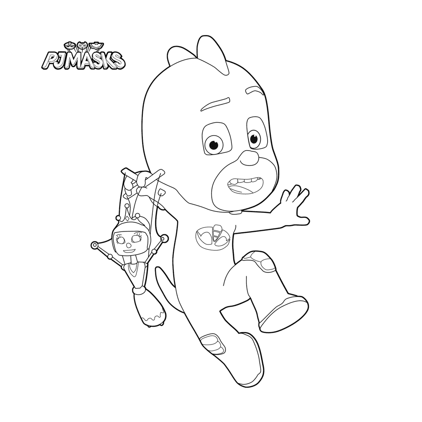 PJ Mask Coloring Pictures Gluglu