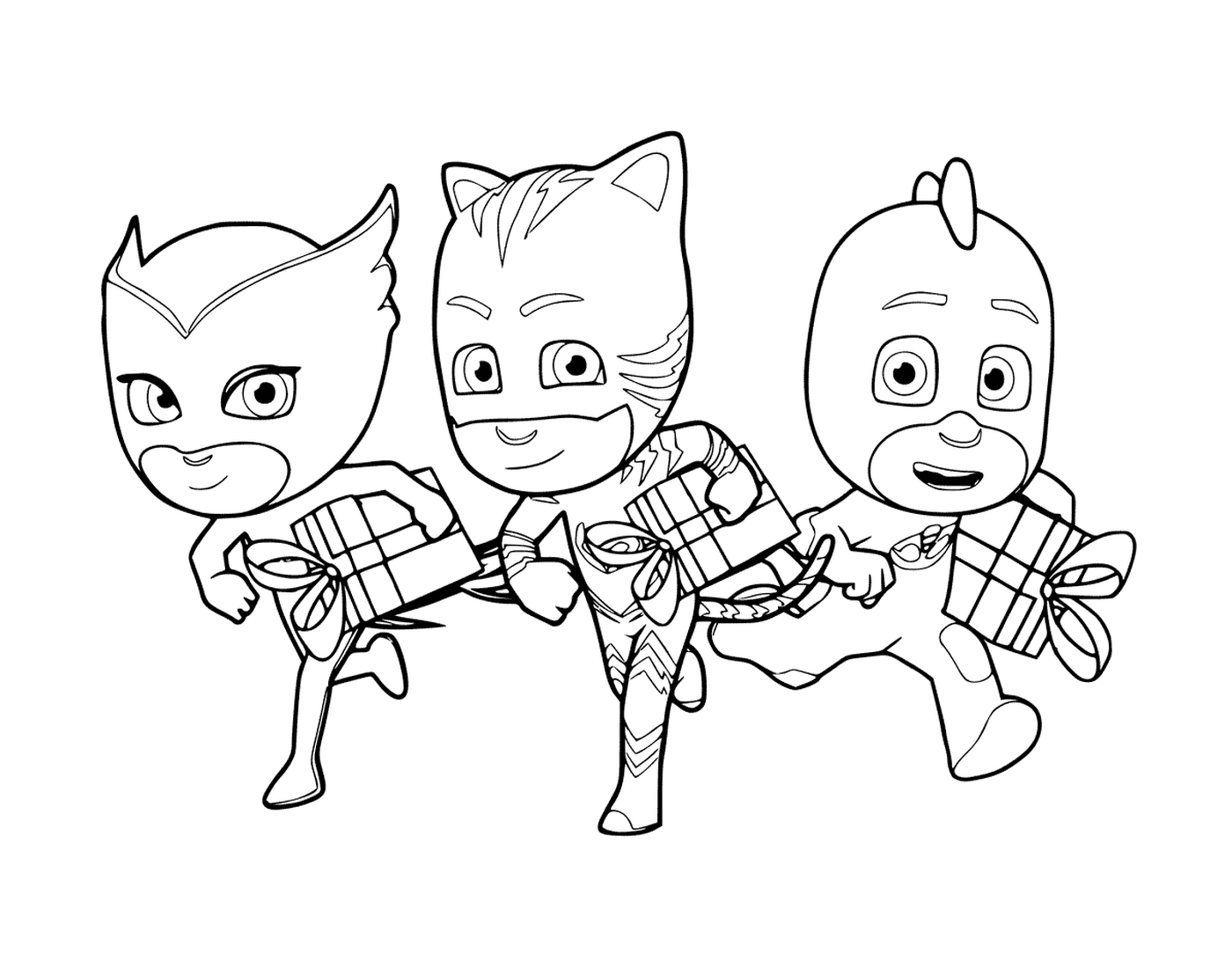 coloriage Holiday Pyjamasques