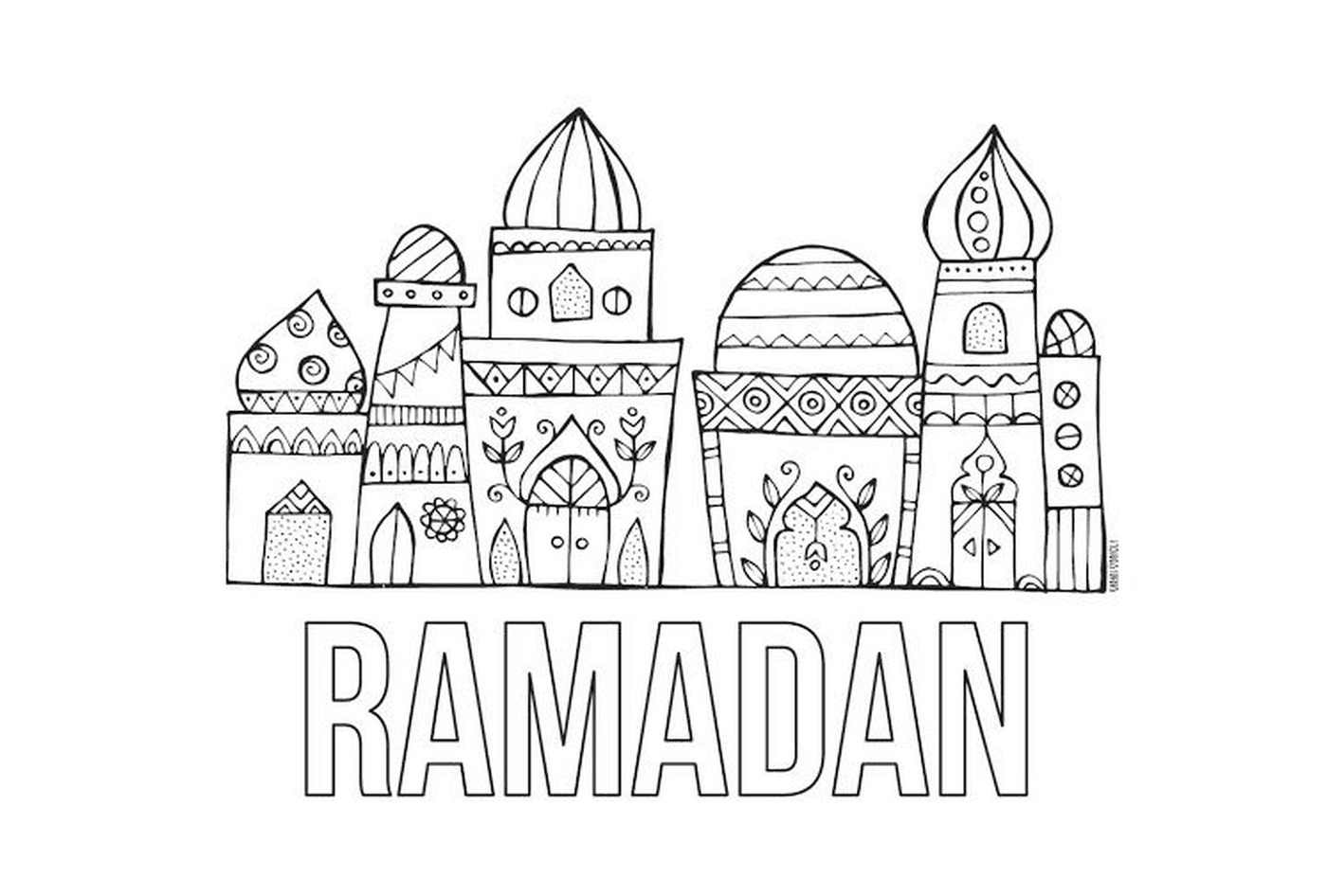 coloriage ramadan ramadhan