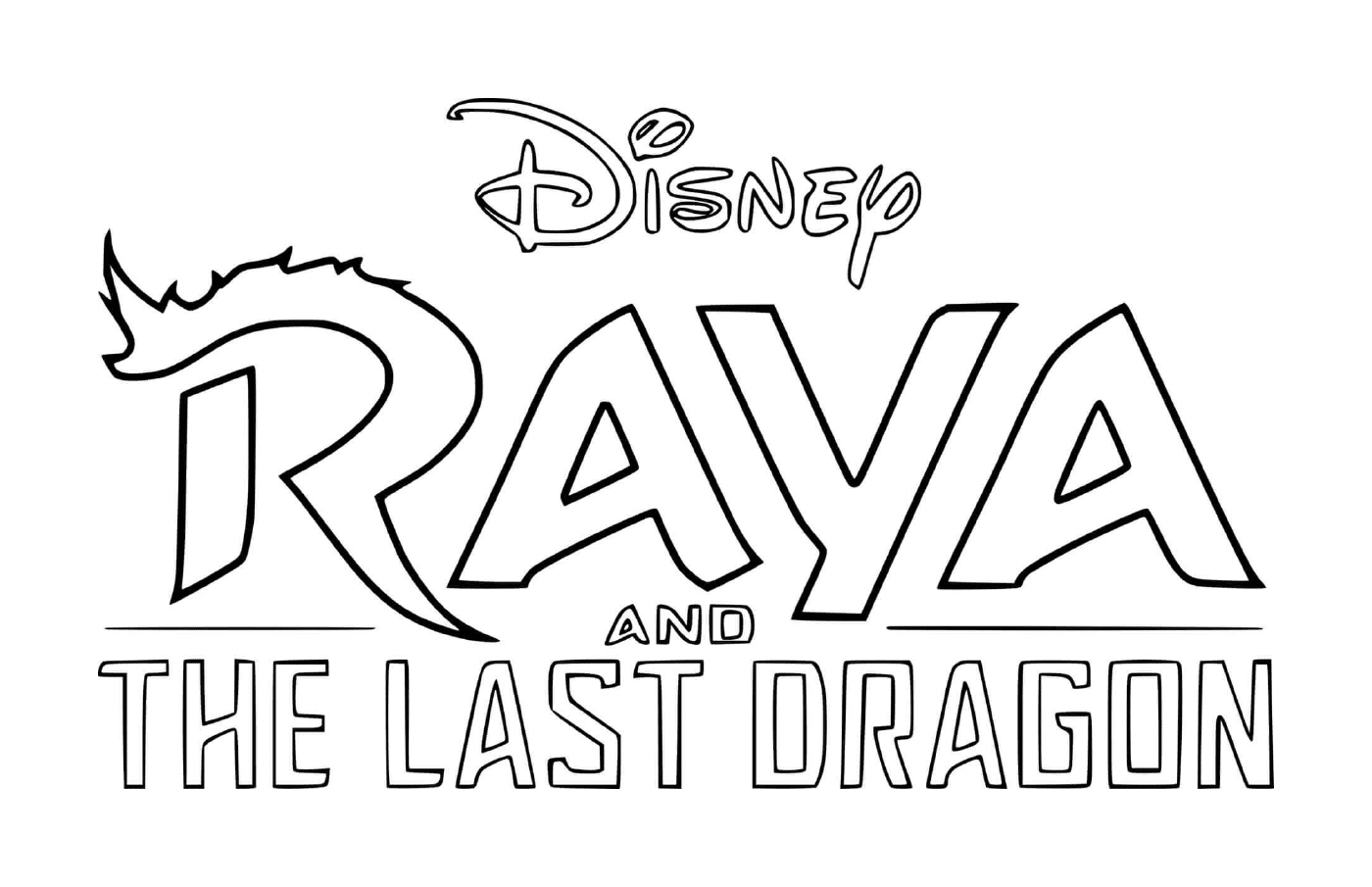 coloriage Disney Raya and the Last Dragon
