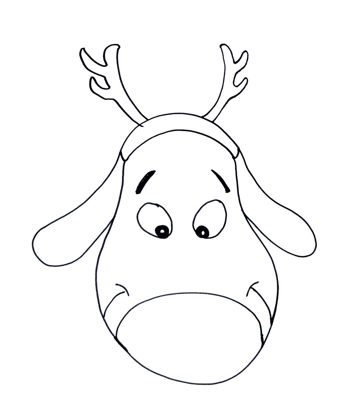 Dessin Renne de Noël : 29 coloriages à imprimer