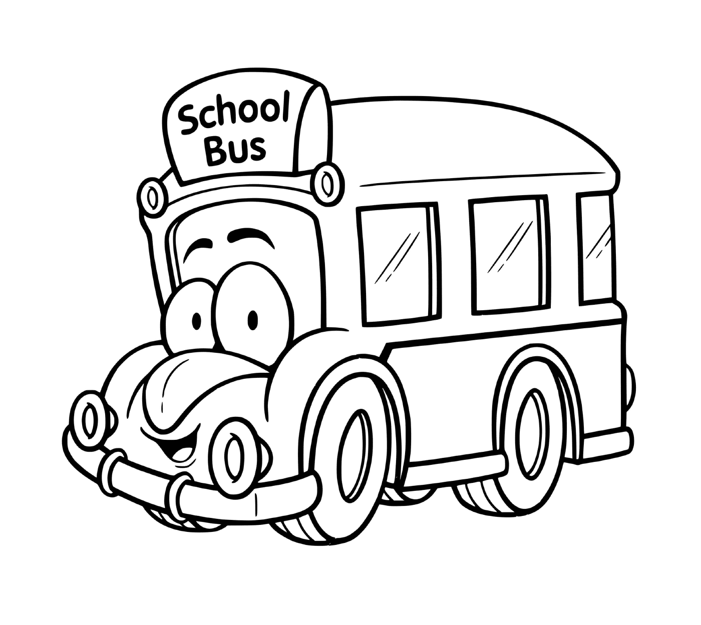 coloriage autobus scolaire maternelle enfants