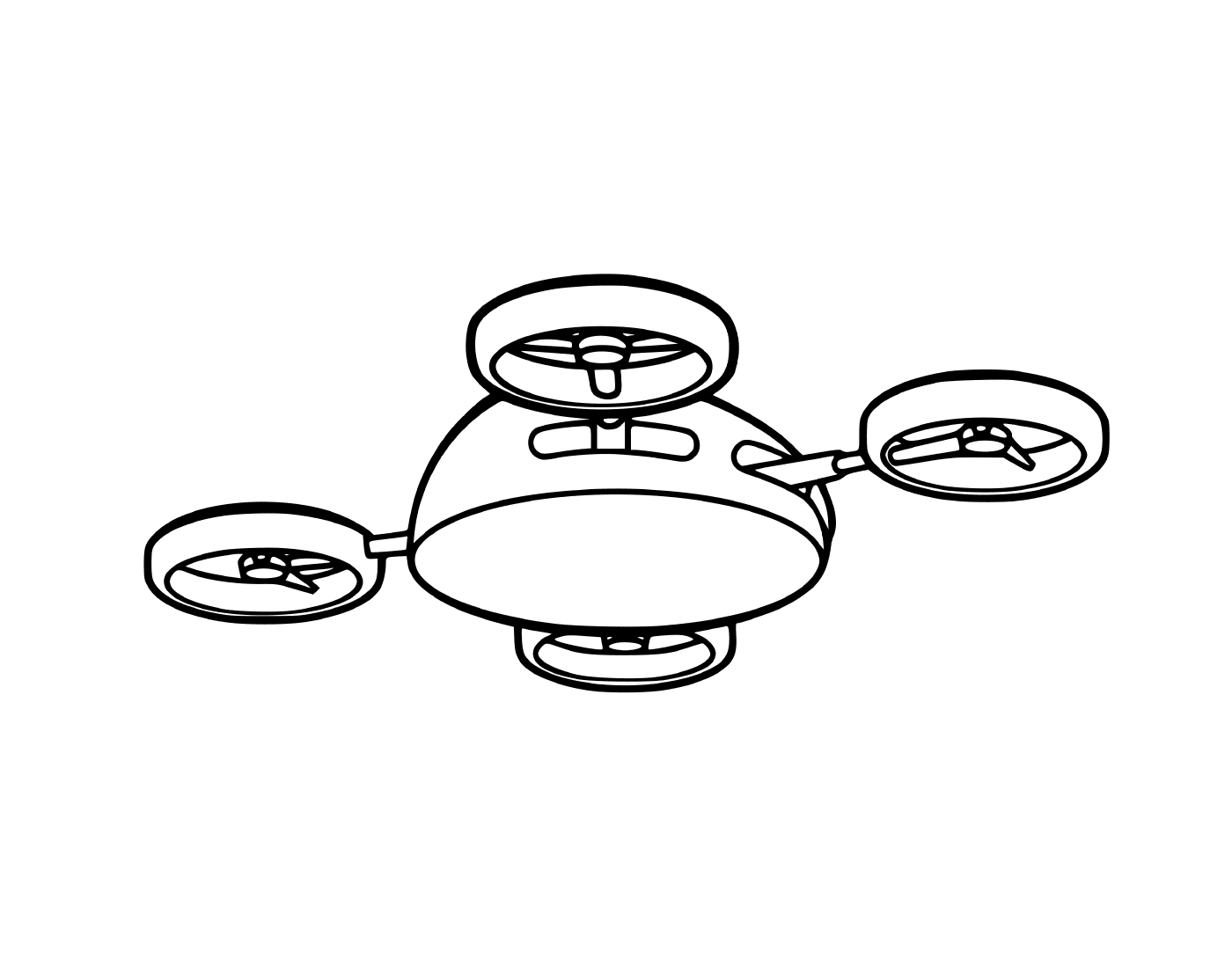 coloriage Quadcopter Ricky Zoom