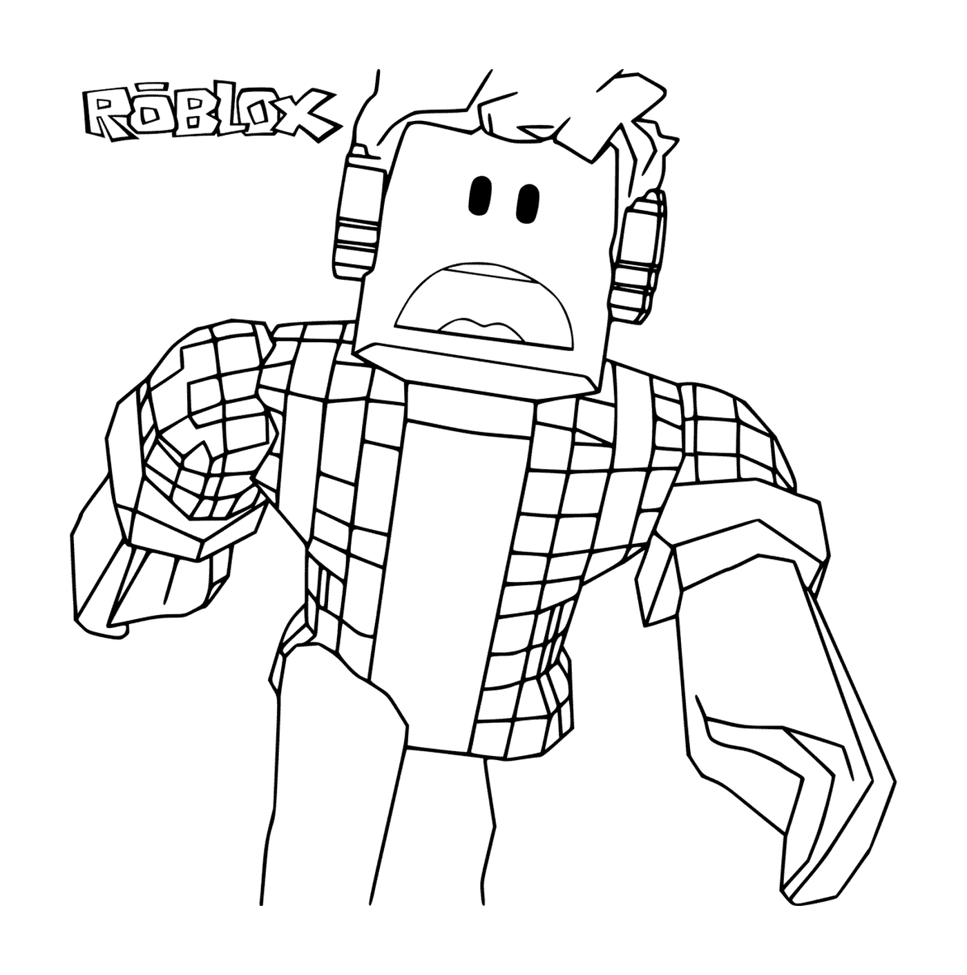 coloriage Roblox scary