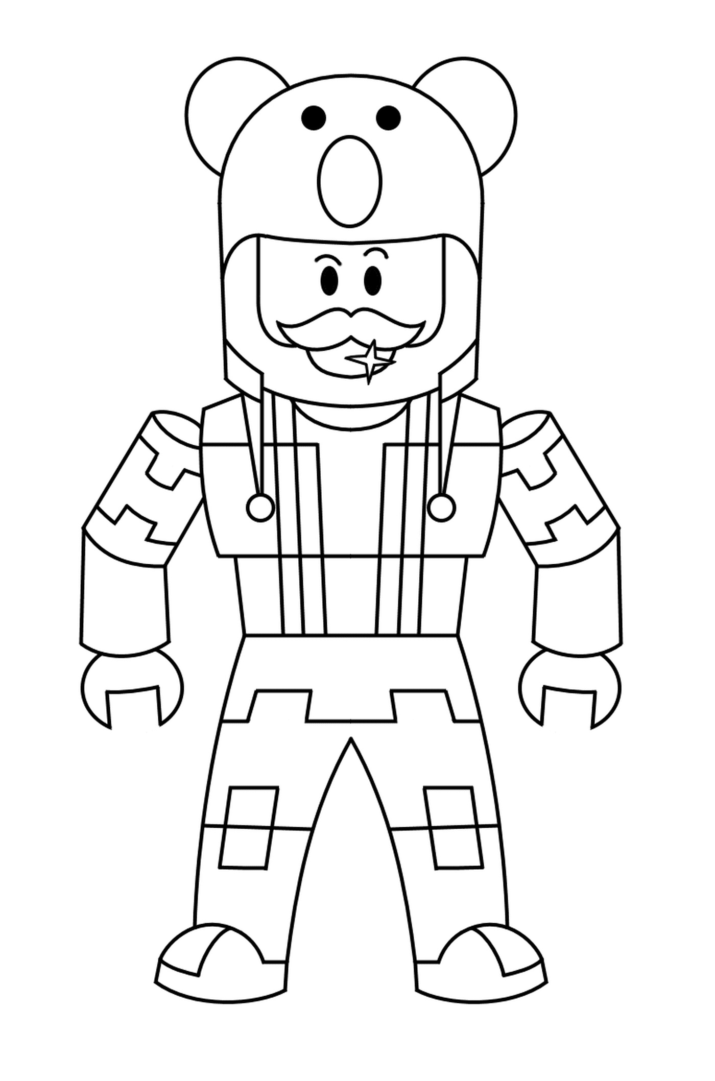 coloriage Roblox character men