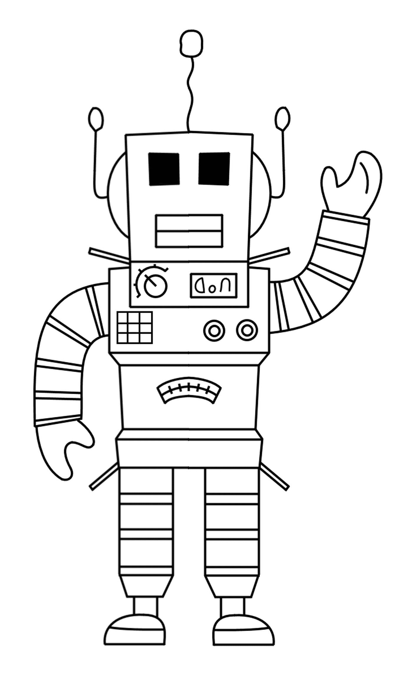 coloriage Roblox Robot