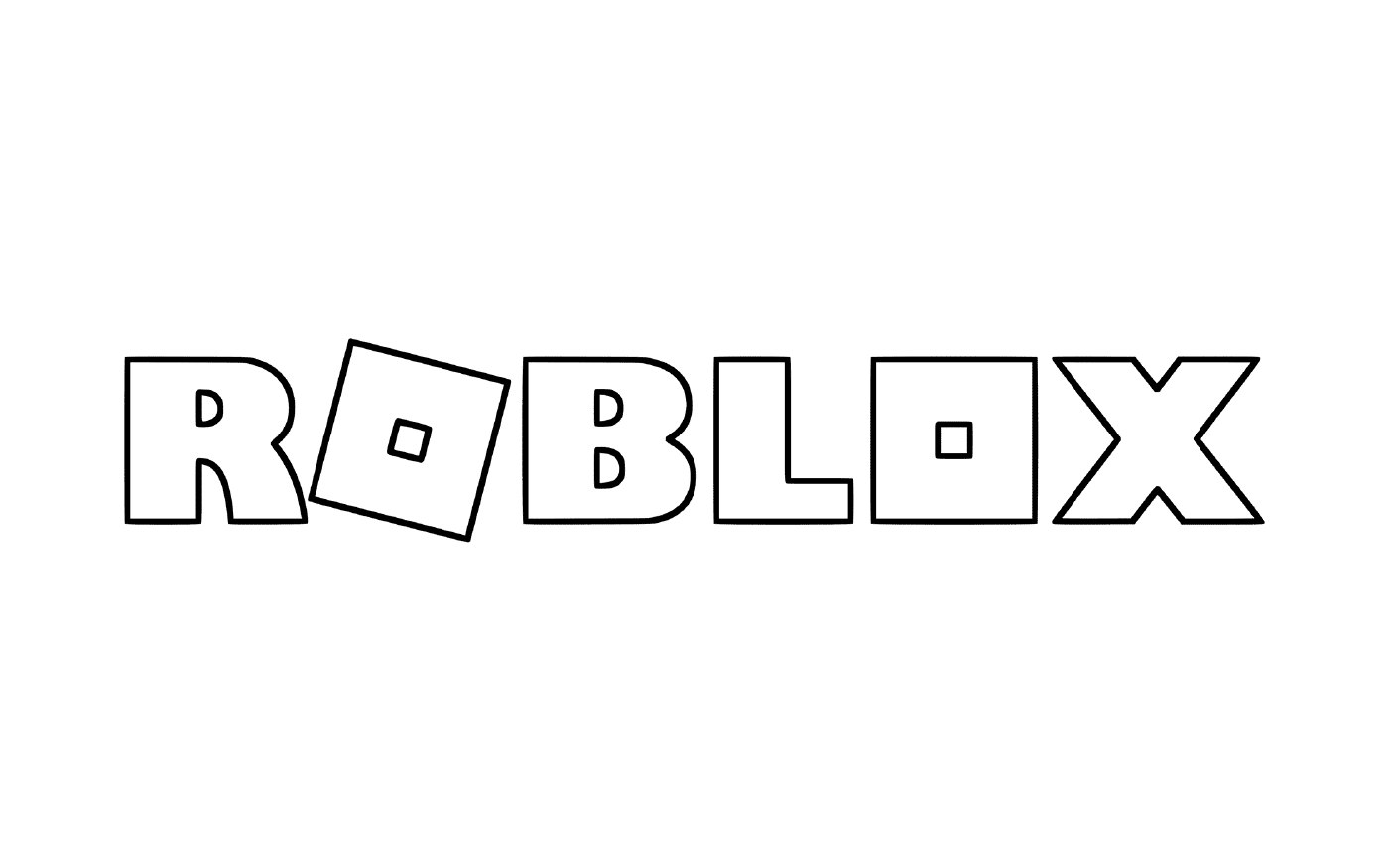 coloriage Roblox Logo