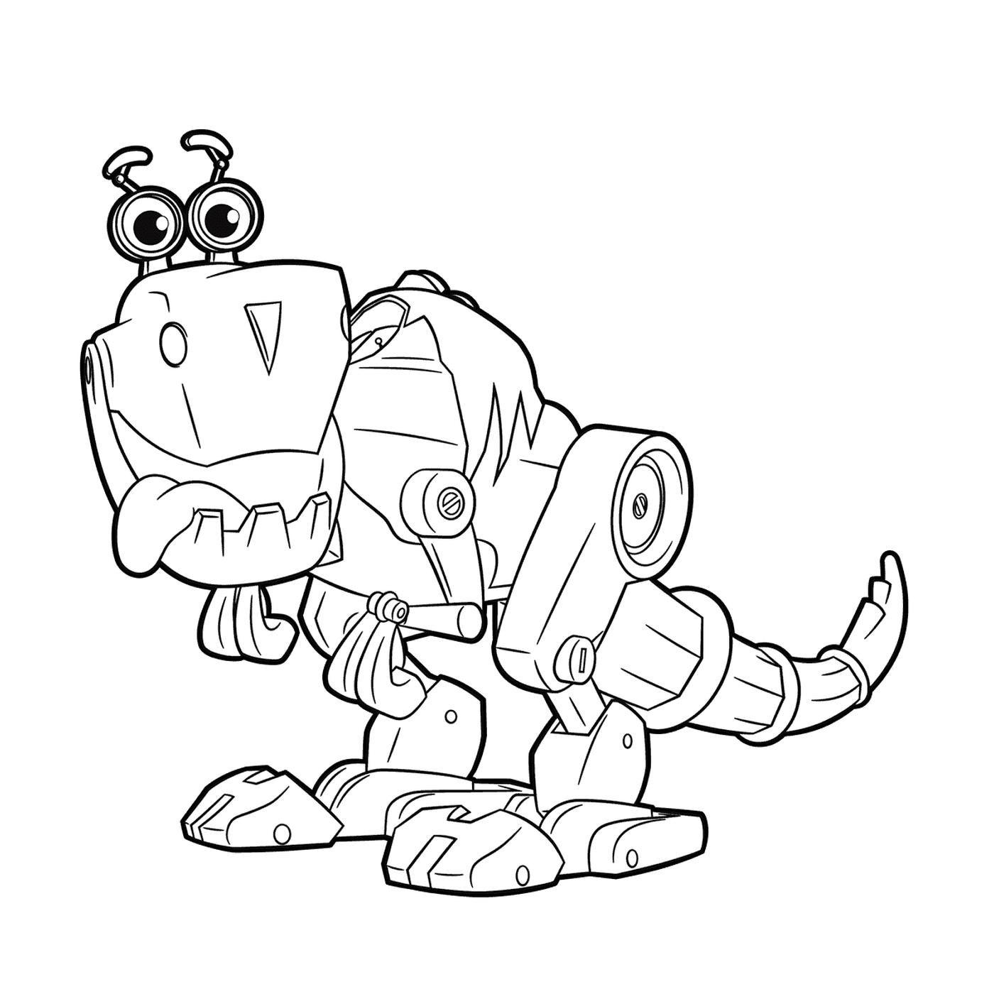 coloriage Cute Robot from Rusty Rivets Robot Dinosaur