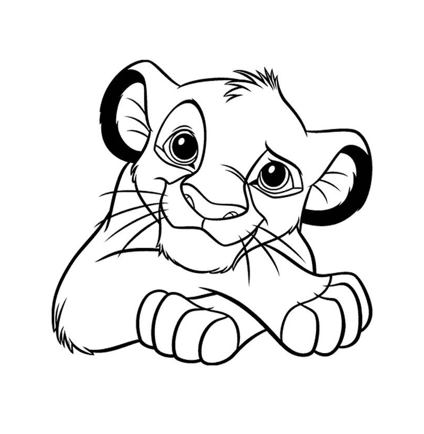 coloriage le roi lion 2019 simba