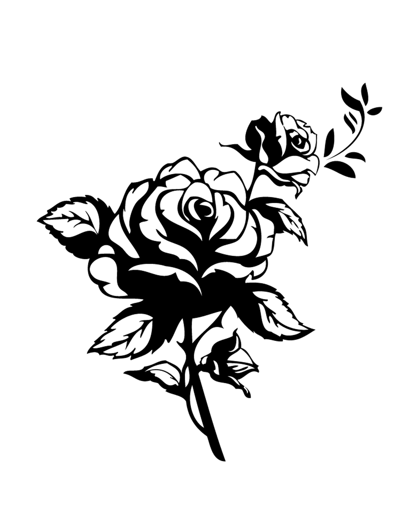 coloriage roses 72