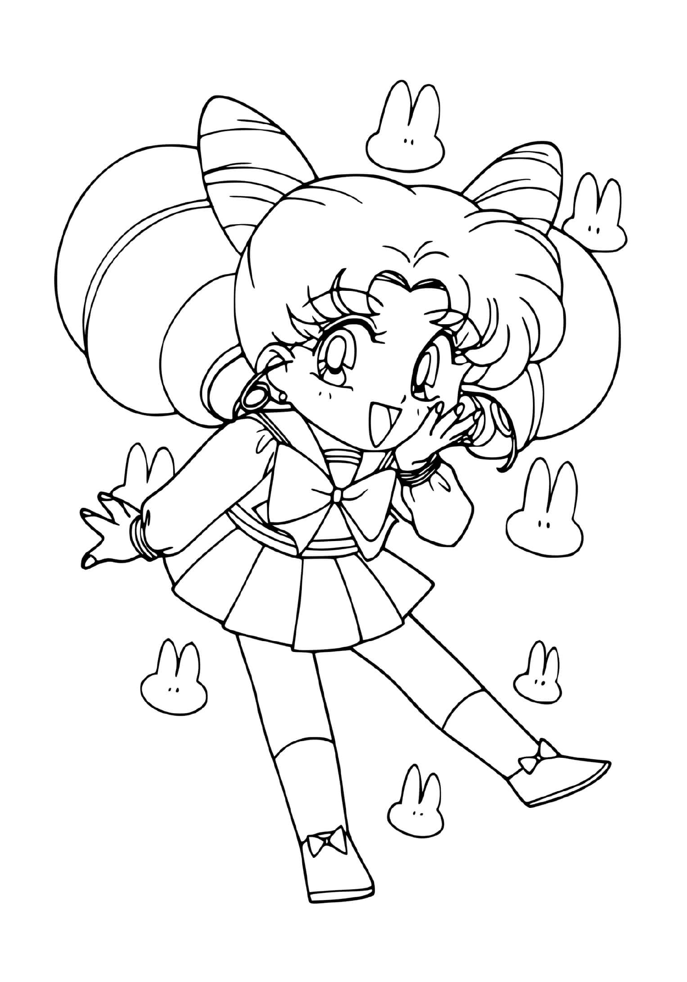 coloriage baby Sailor Moon