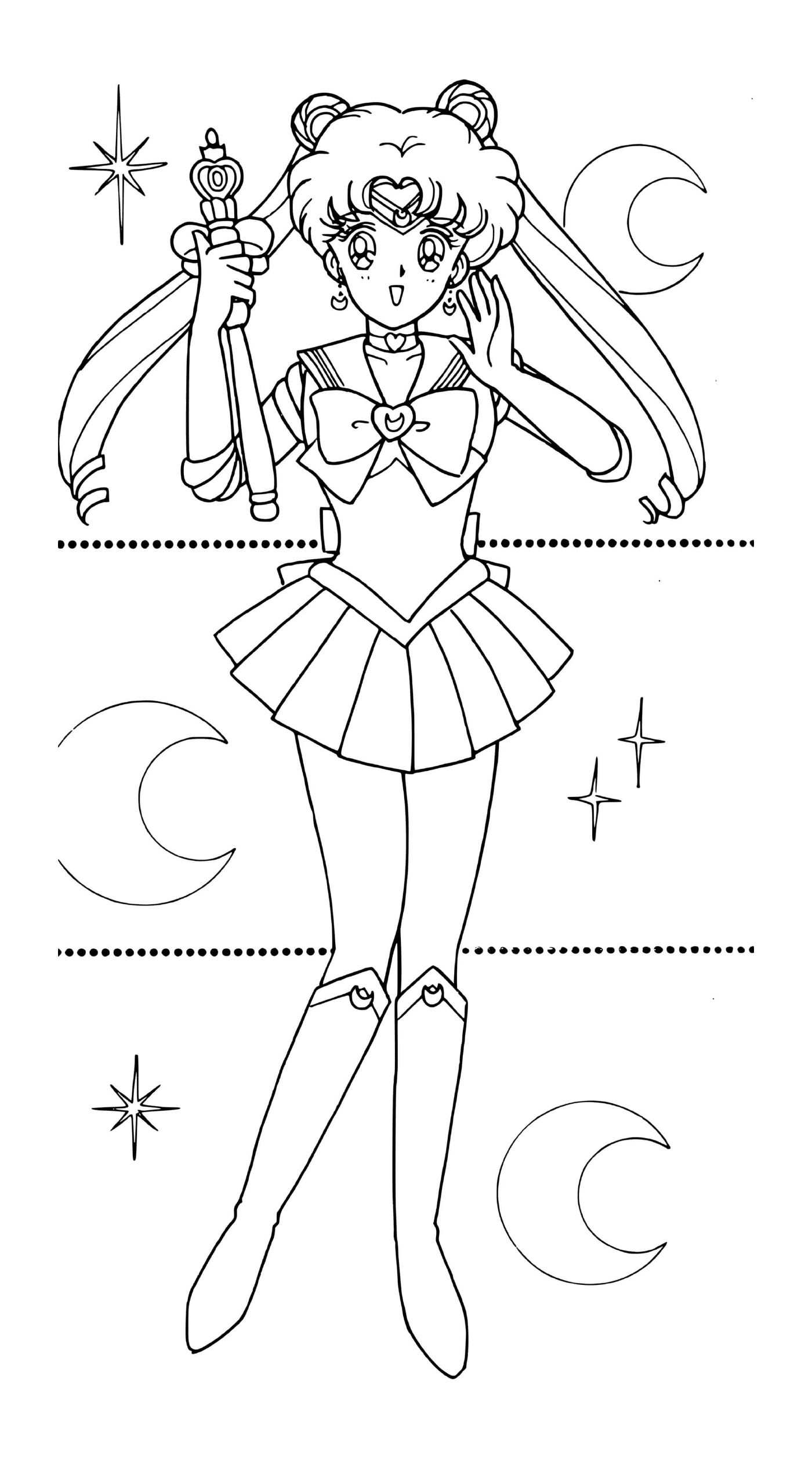 coloriage Sailor Moon Princess Manga