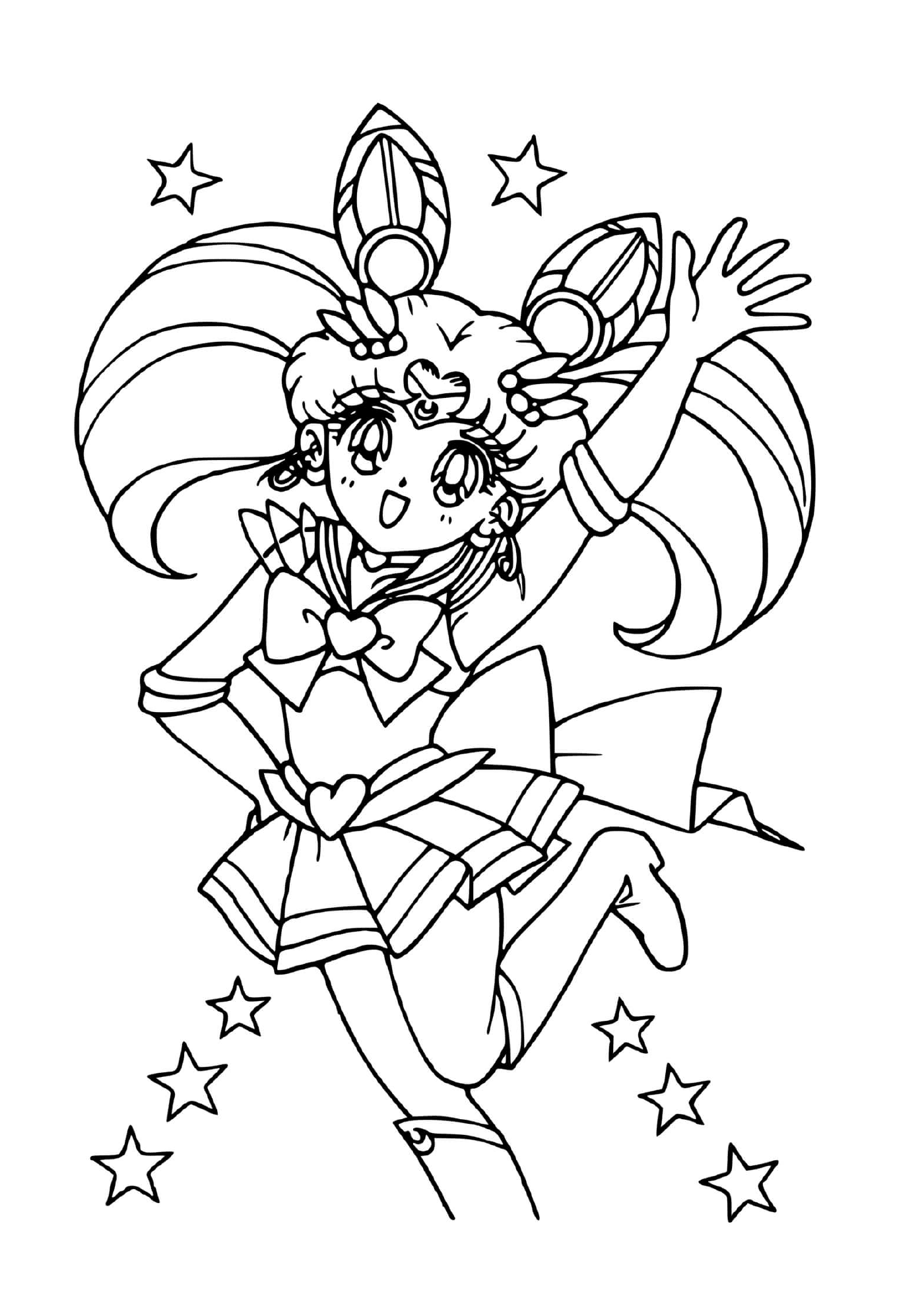 coloriage Sailor Mini Moon
