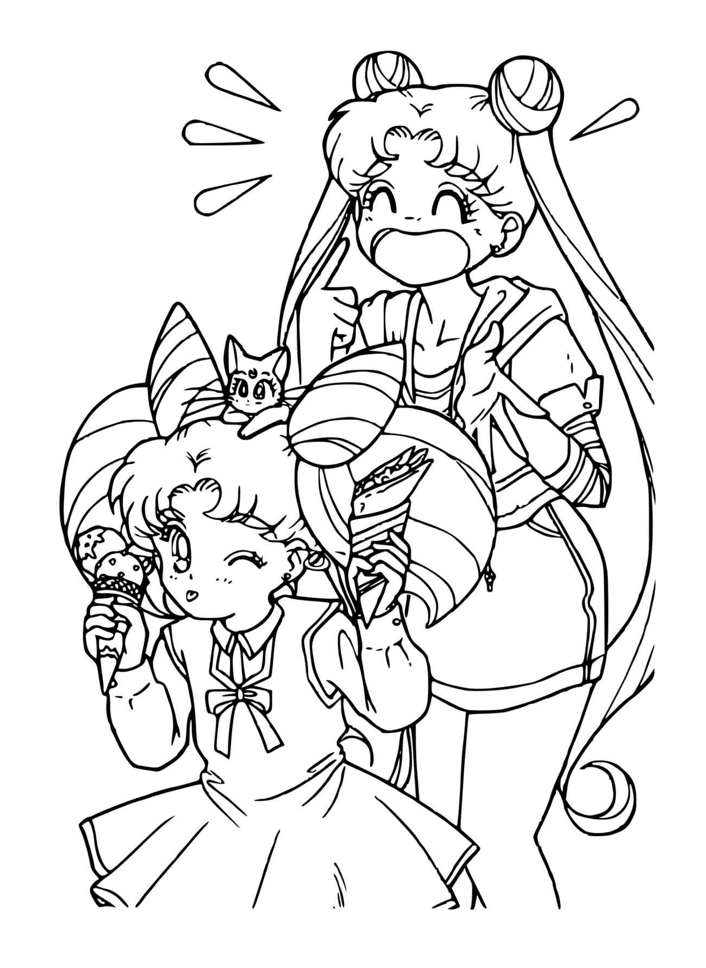 coloriage Sailor Moon Characters