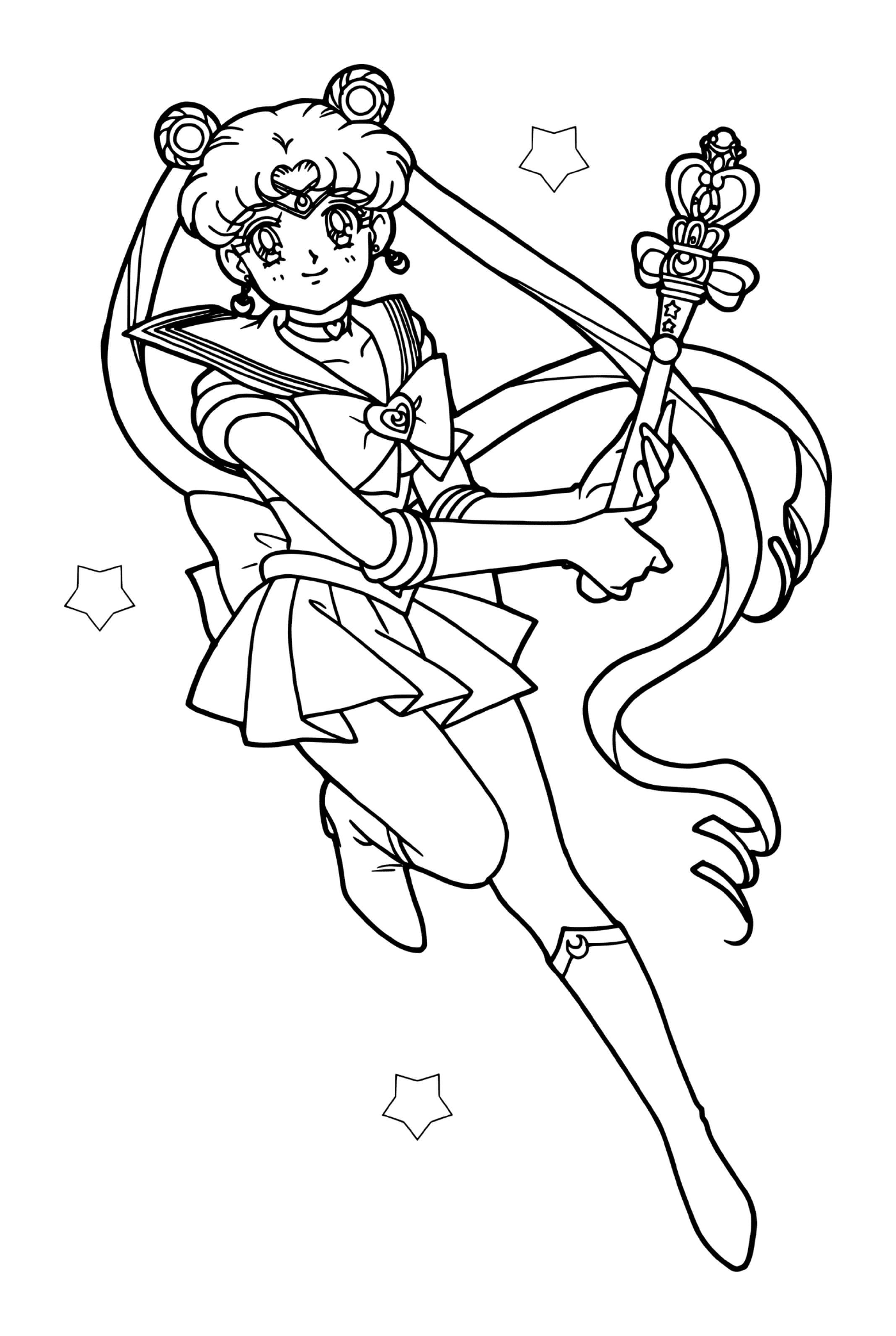 coloriage Sailor Moon Queen