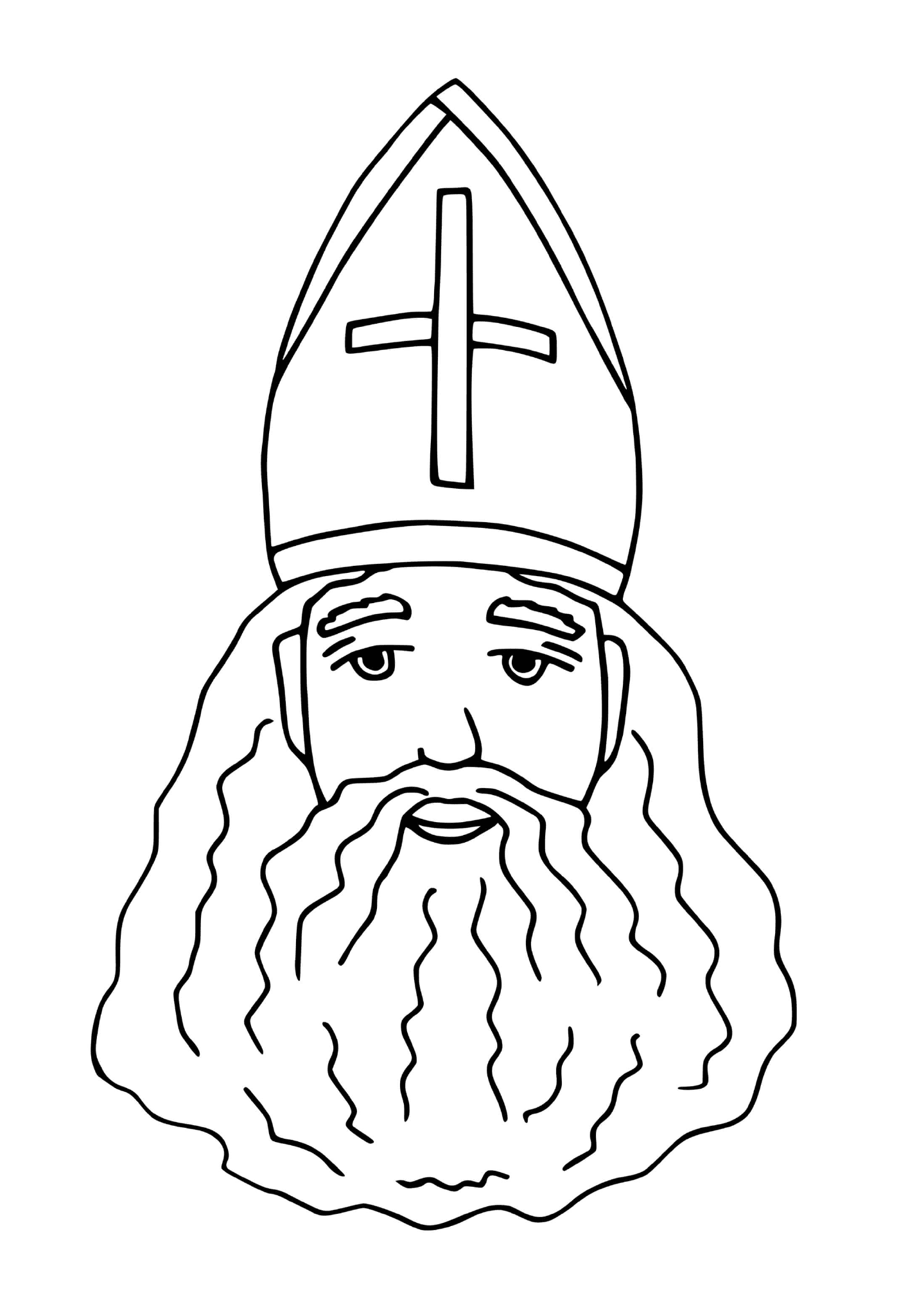 coloriage le saint nicolas personnage legendaire
