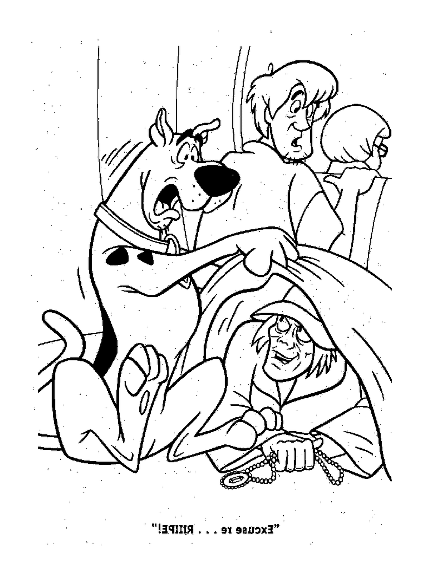 coloriage scooby doo mystere associes