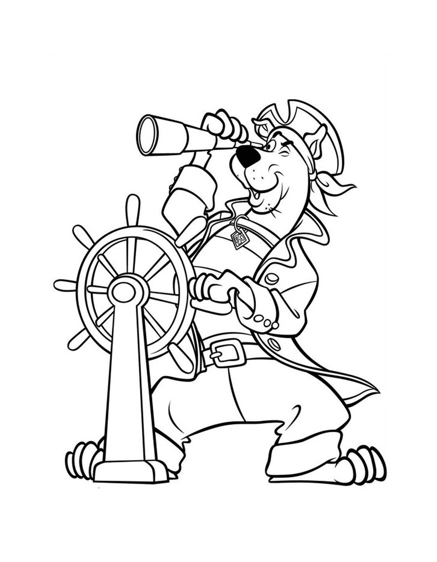coloriage scooby doo le pirate