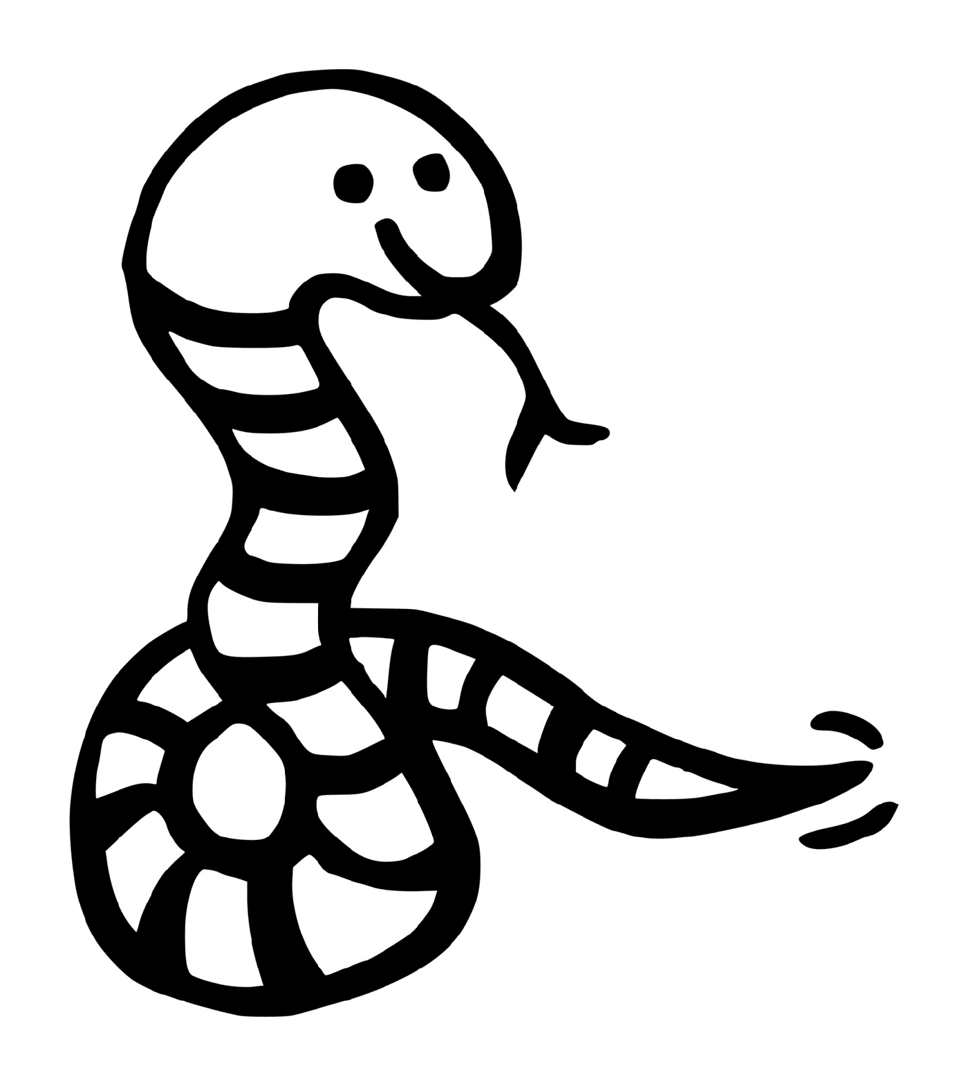 coloriage dessin d un serpent
