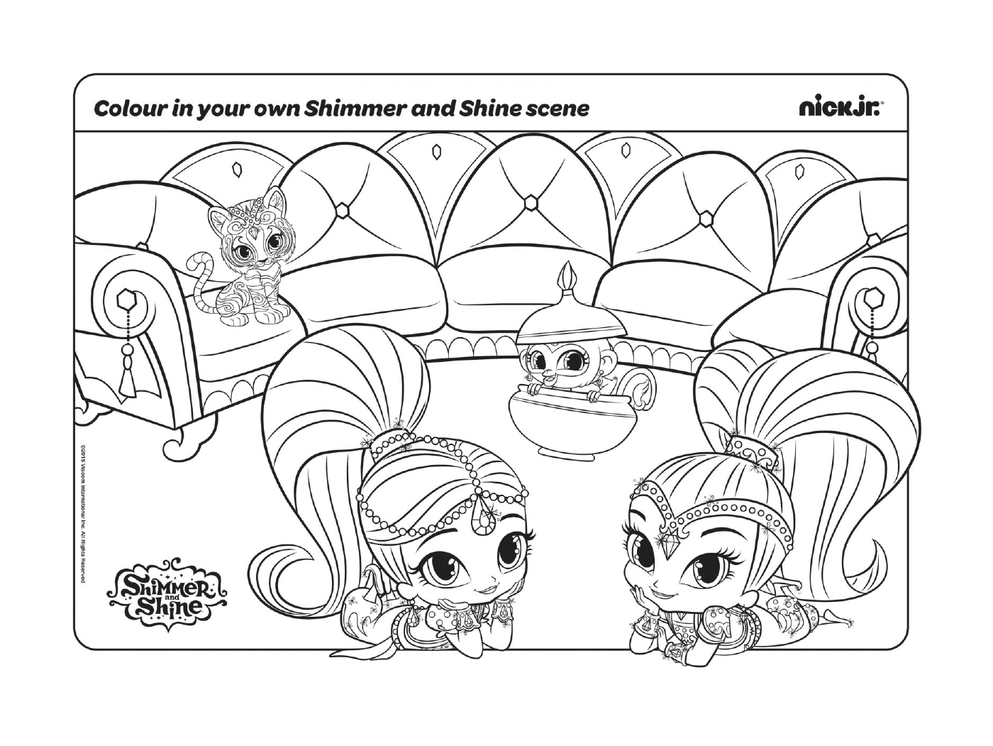 coloriage New shimmer et shine