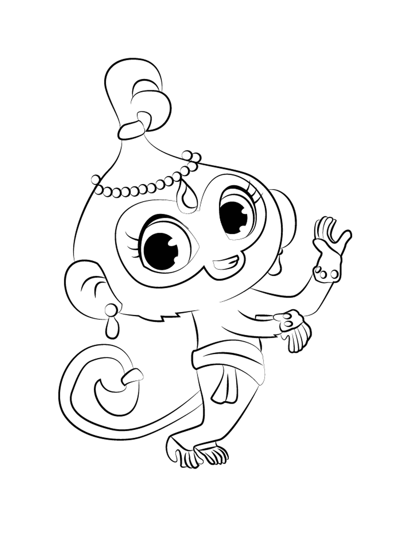 coloriage Drawing Tala from shimmer et shine