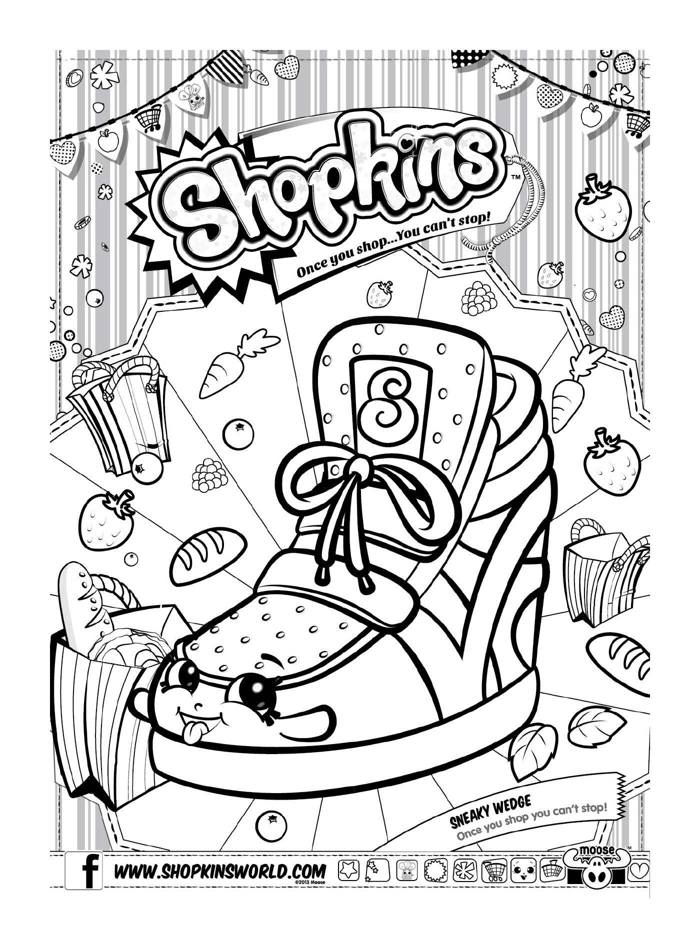 coloriage shopkins sneaky wedge