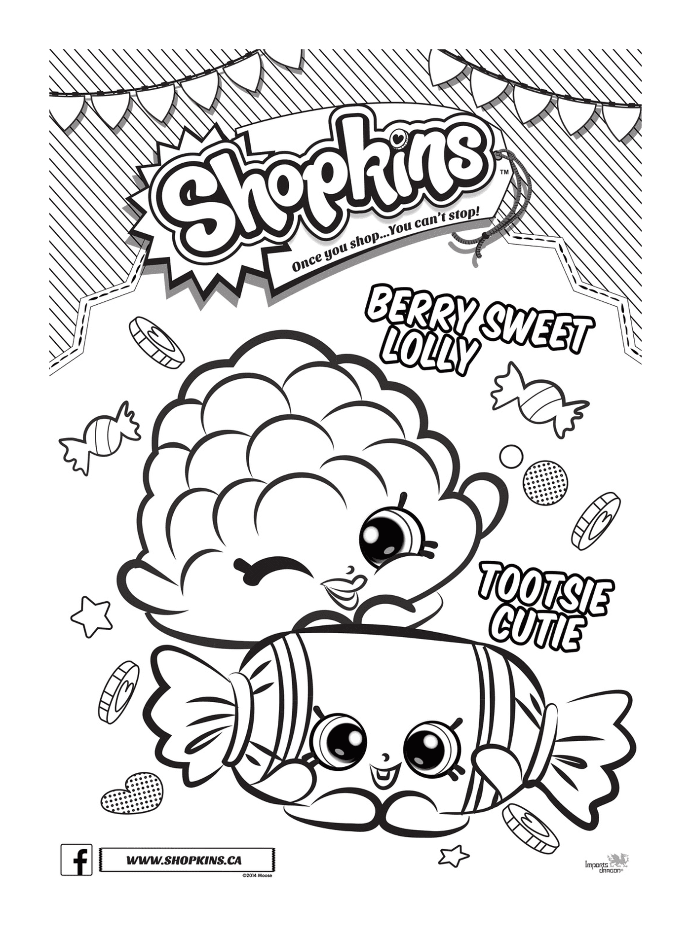 coloriage shopkins berry sweet lolly tootsie cutie