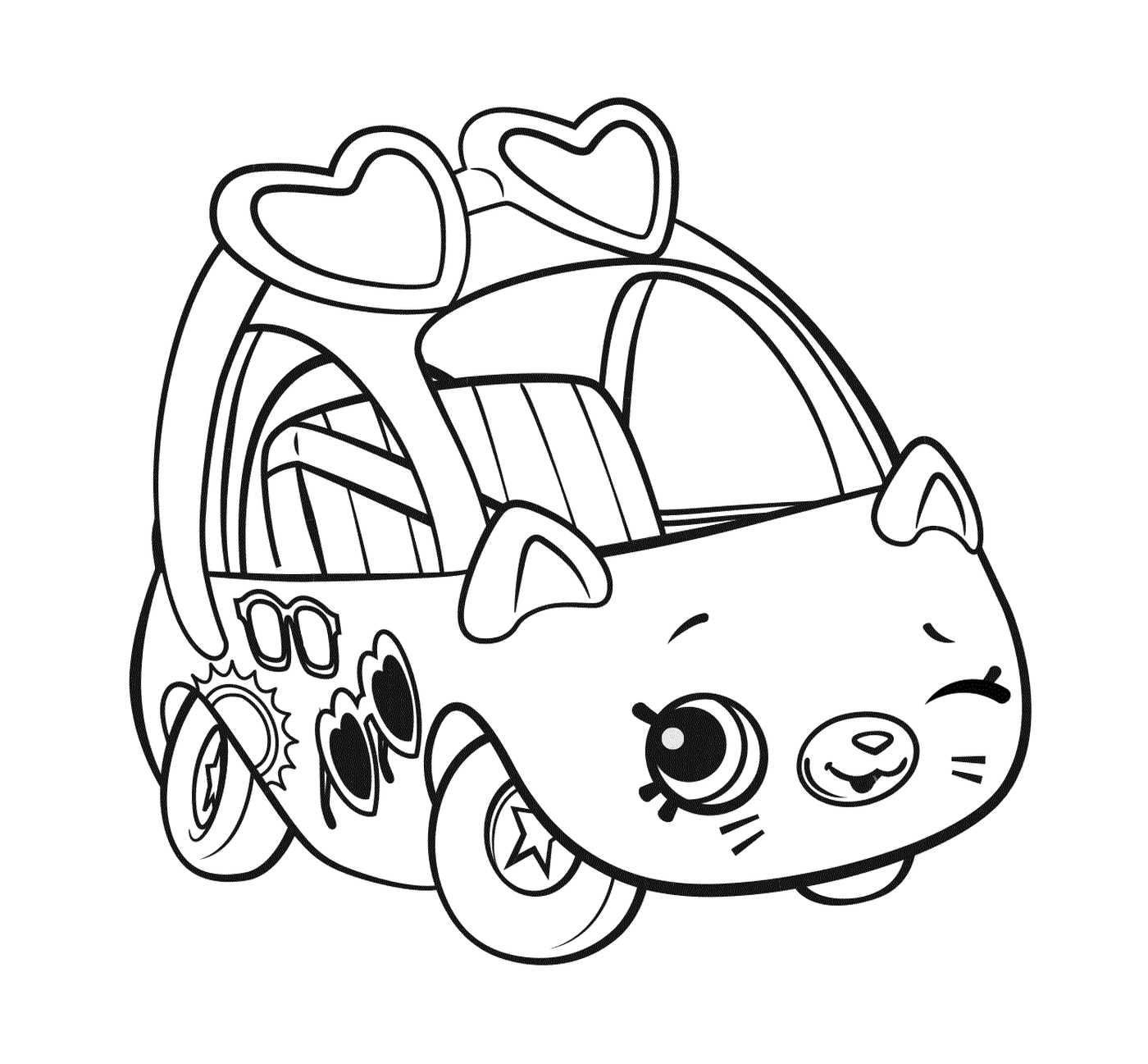coloriage Shopkins Cutie Cars