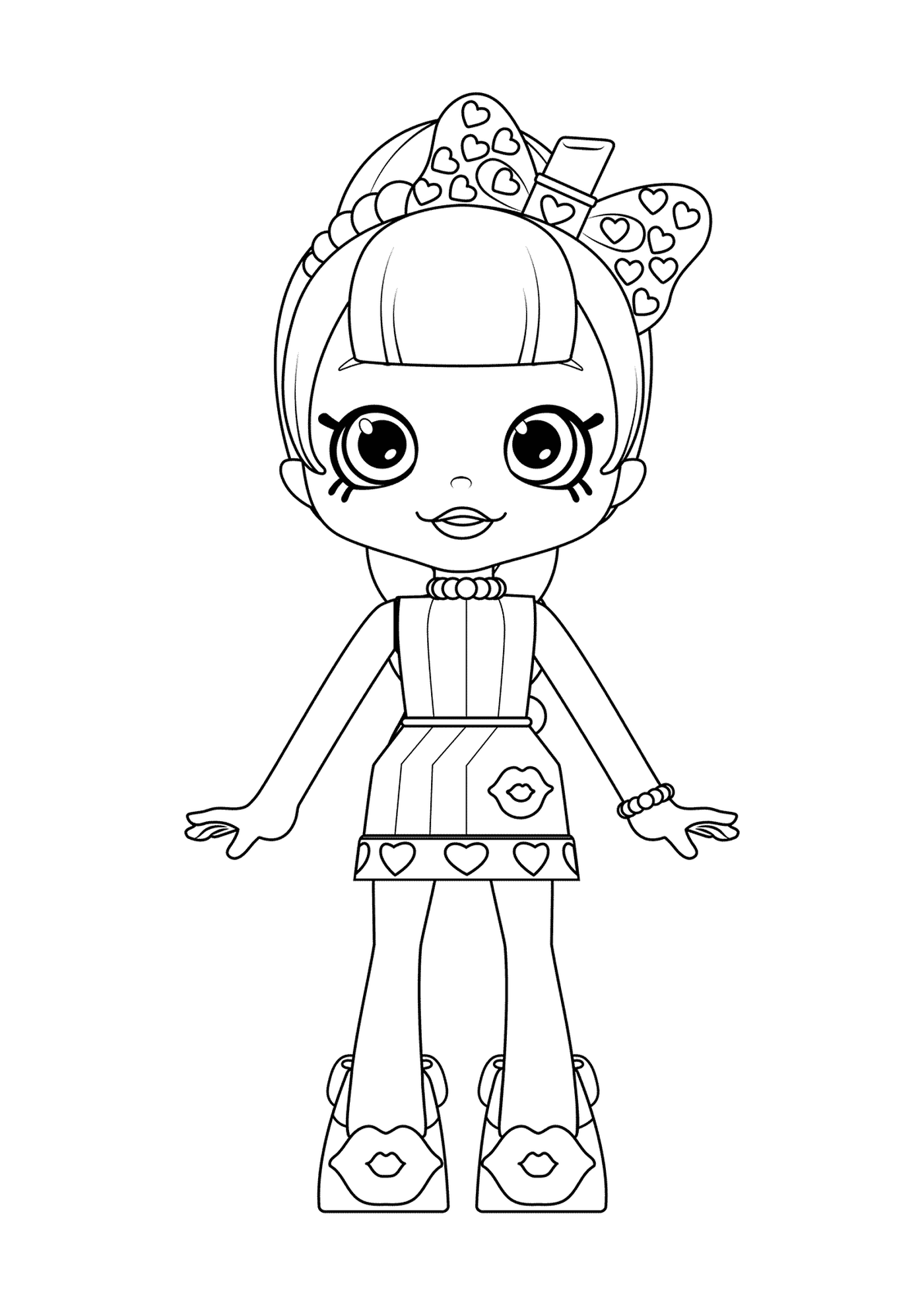coloriage Cute Shoppies Doll Lippy Lulu Coloring