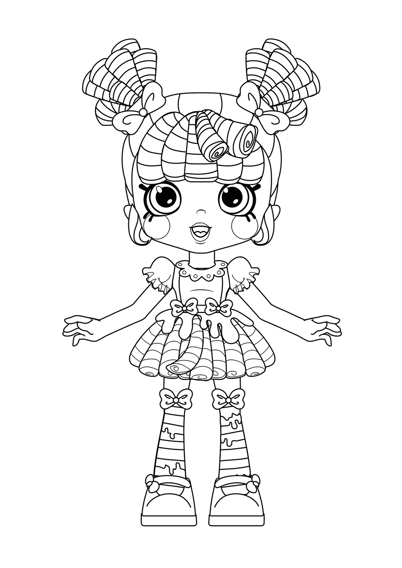 coloriage Shoppies Milly Mops for Kids