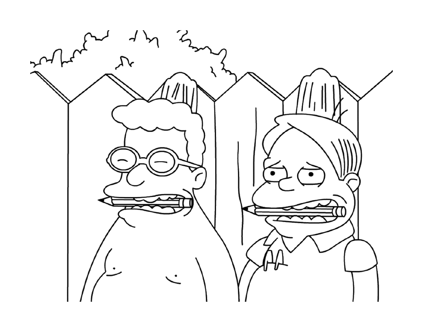 coloriage The Simpsons Martin Prince