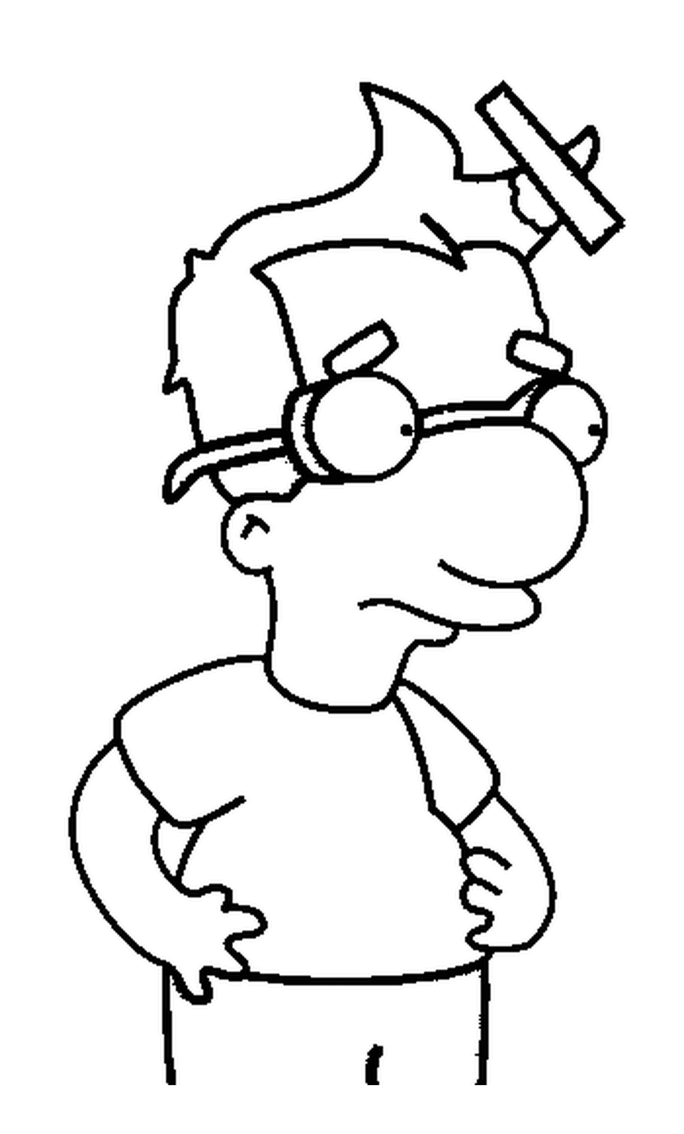 coloriage dessin simpson Milhouse