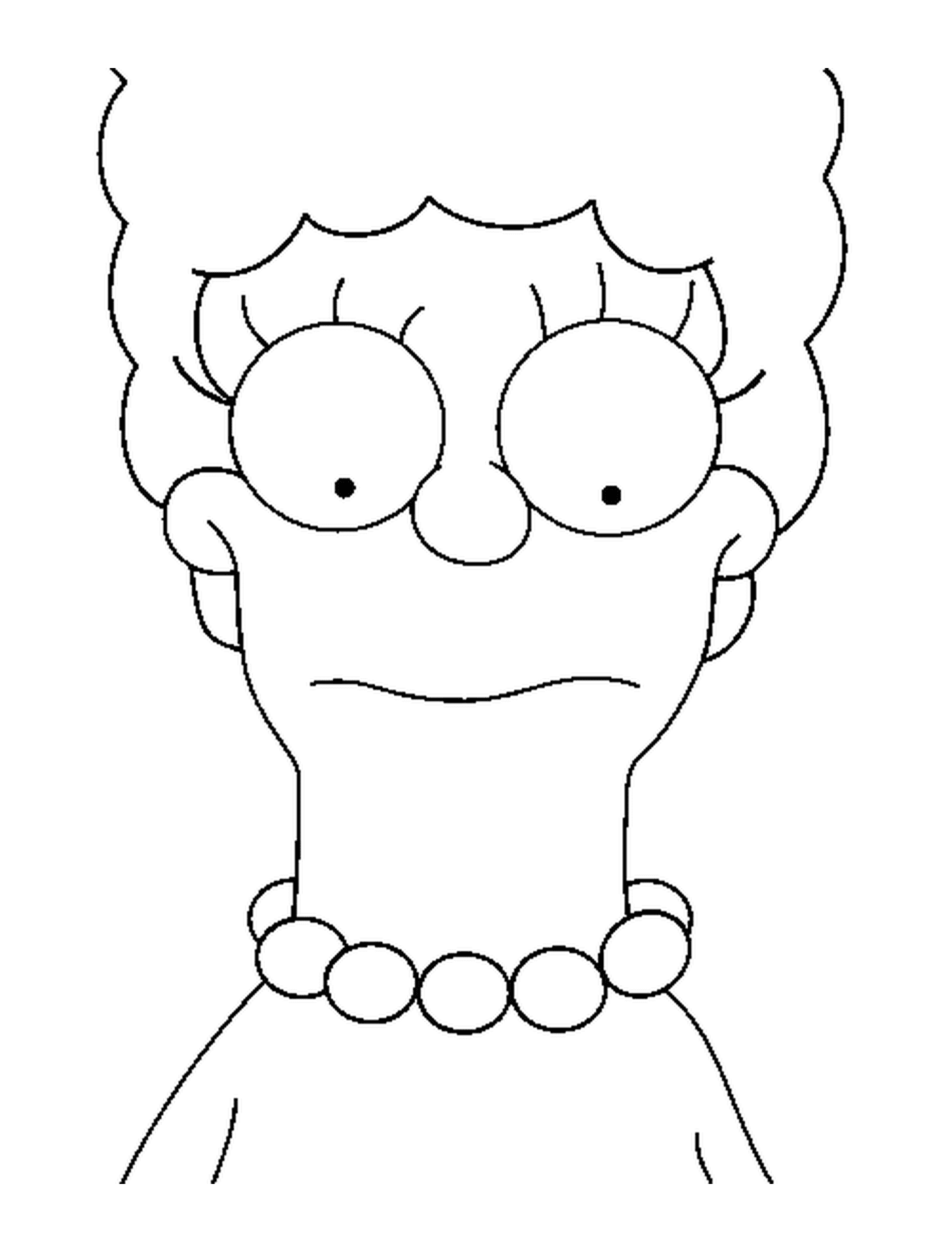 coloriage Marge de face