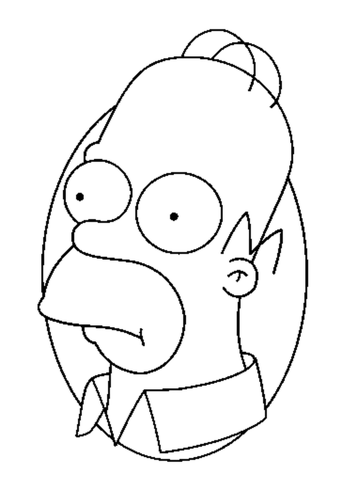 coloriage Homer Simpson9