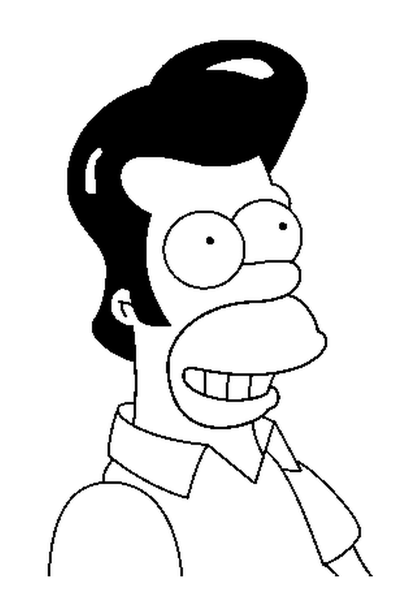 coloriage Homer Elvis