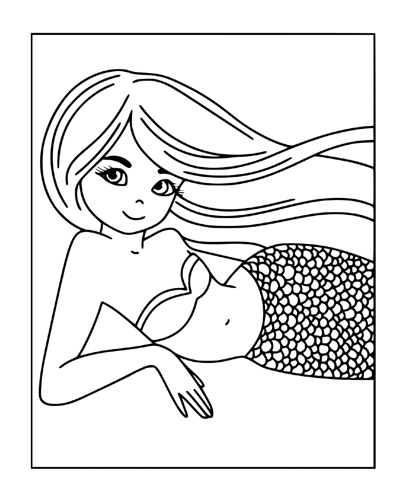 kind mermaid smiling barbie