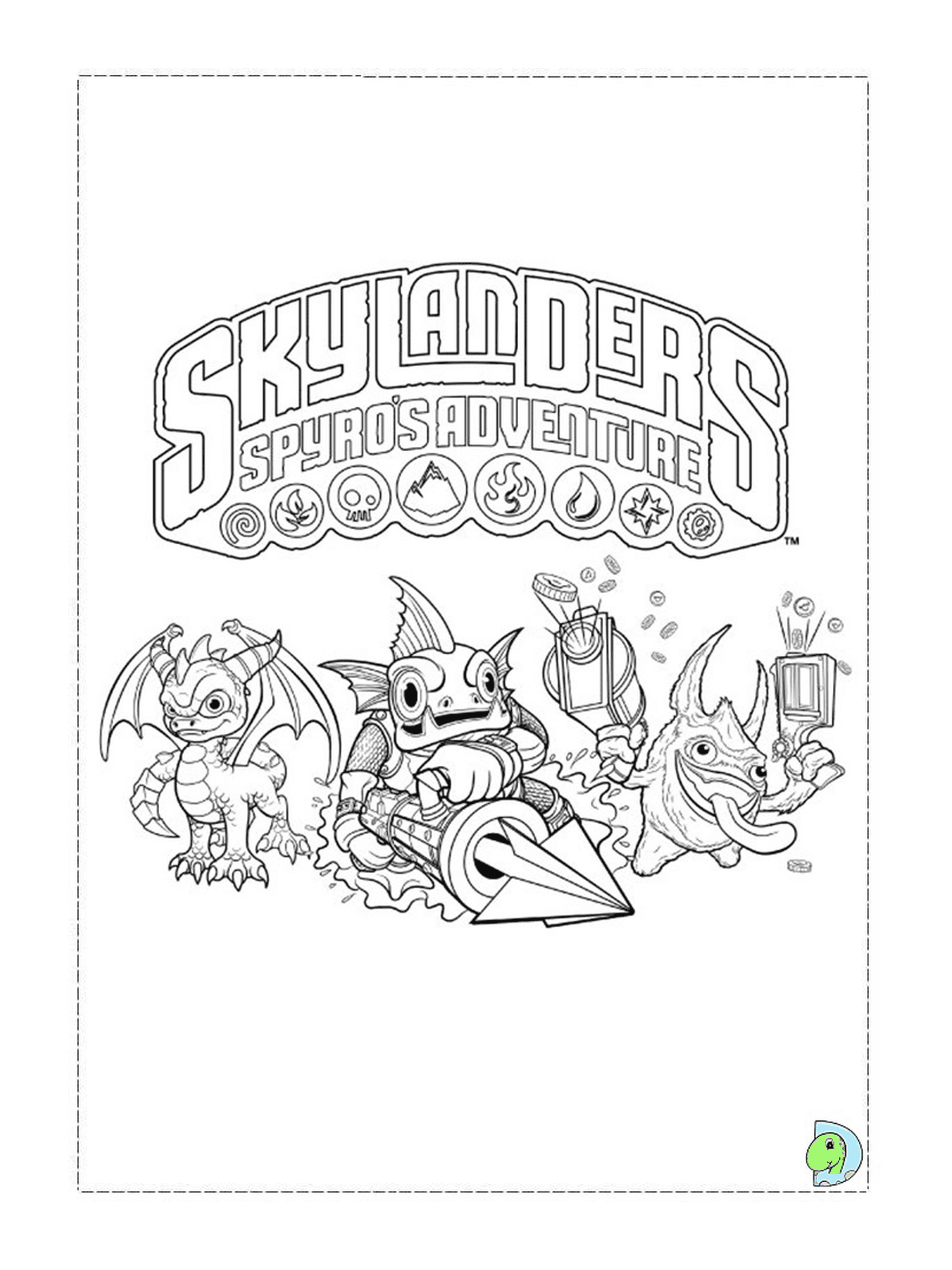 coloriage dessin skylanders 63