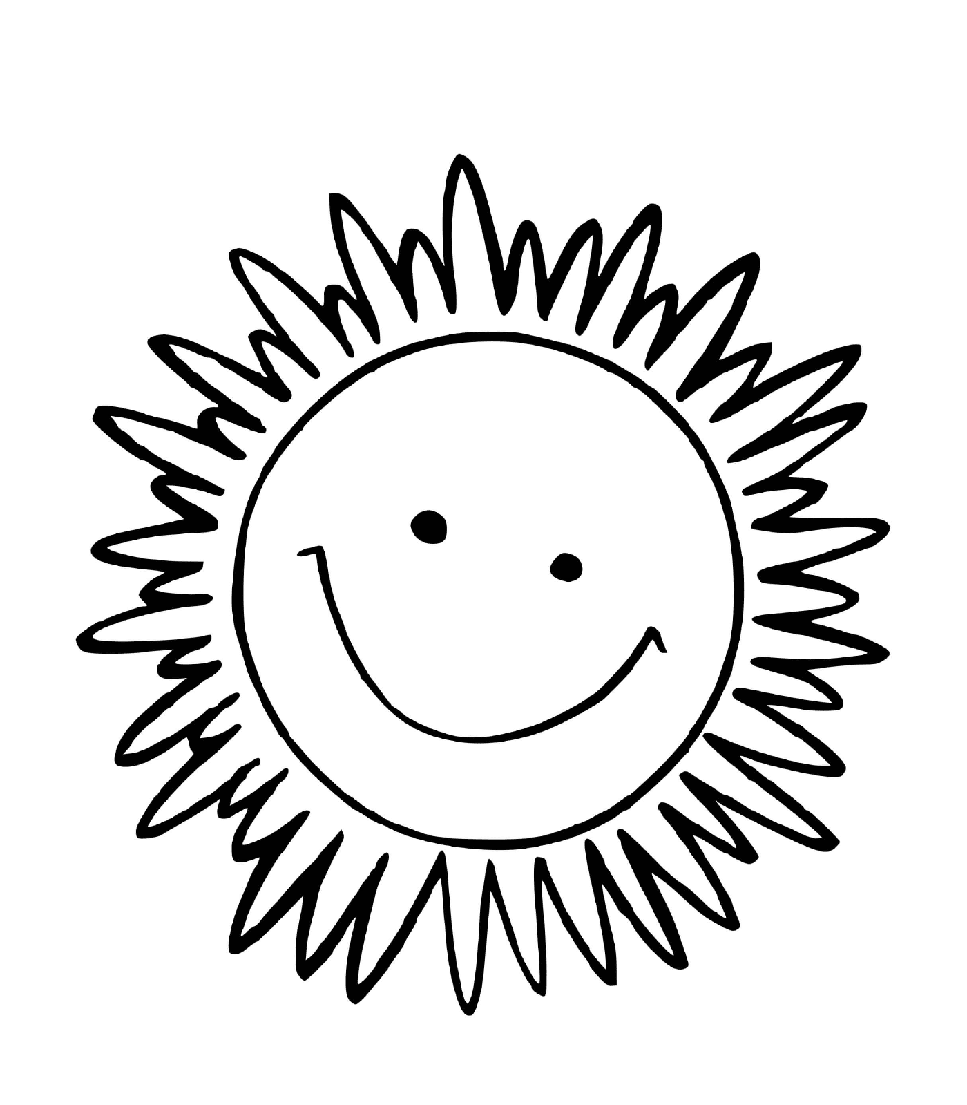 soleil sourire en fleur