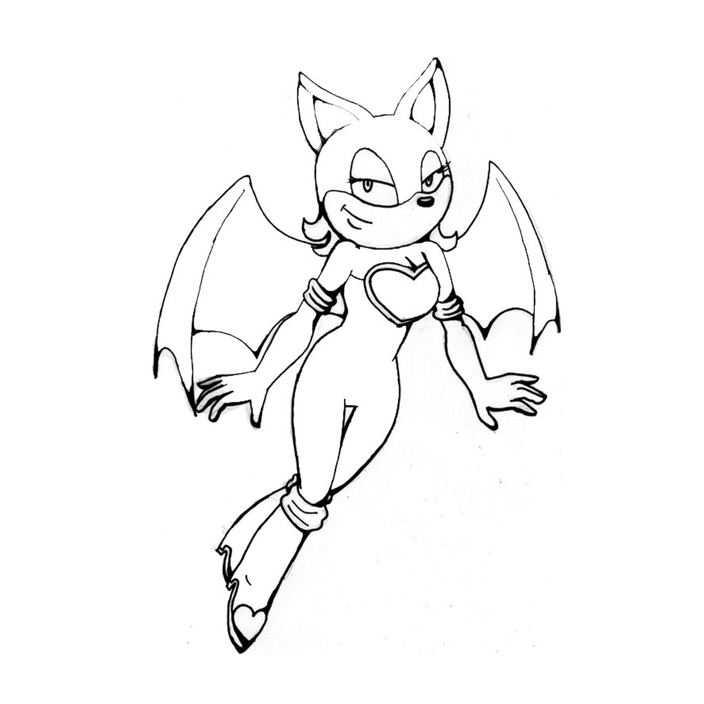 coloriage sonic rouge