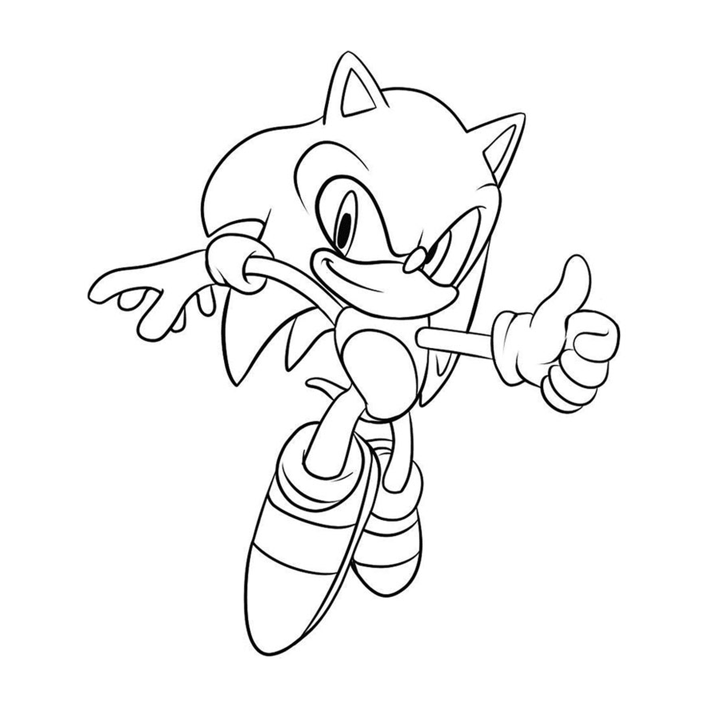 coloriage sonic the hedgehog